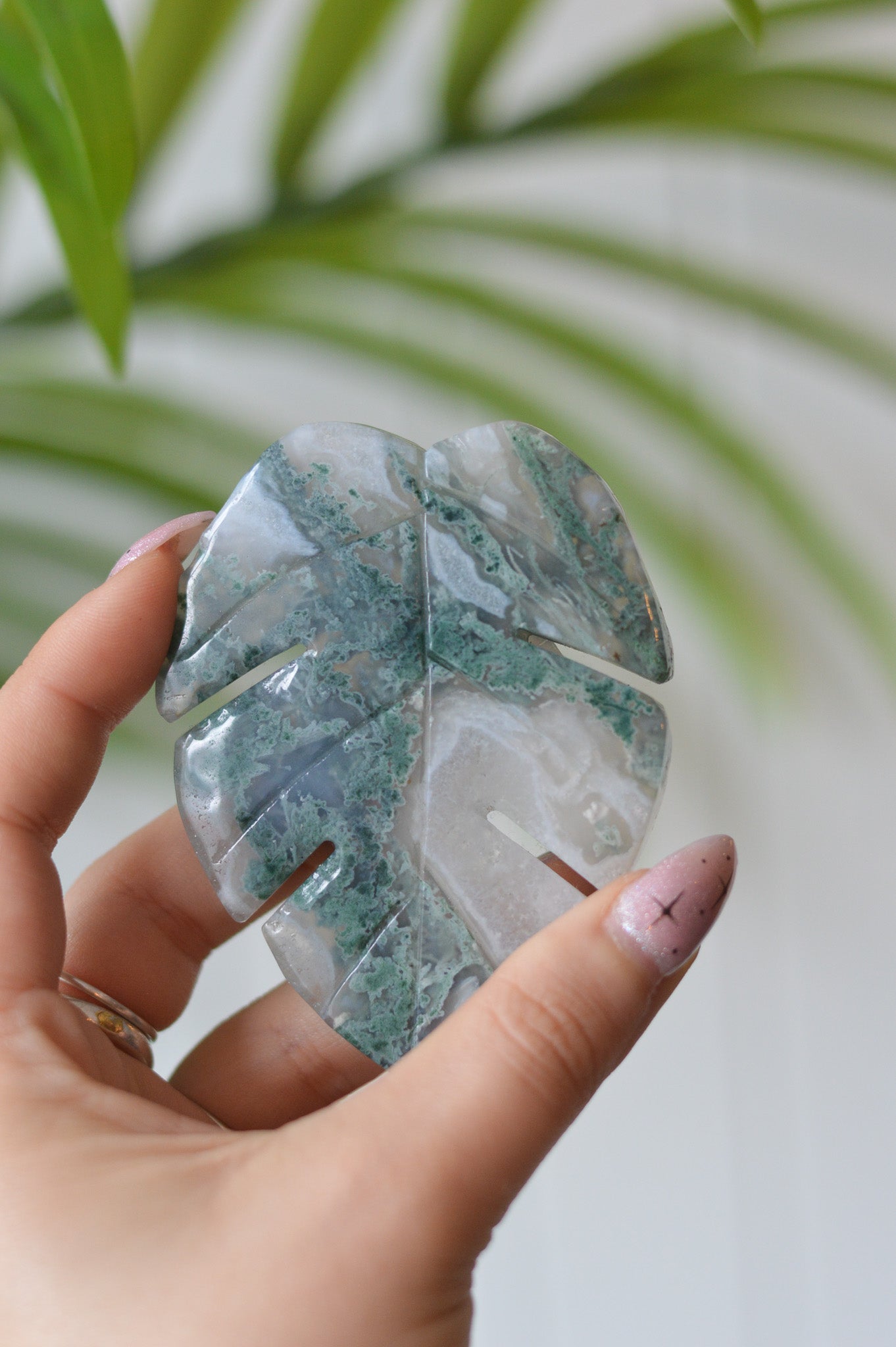 Moss Agate Leaf