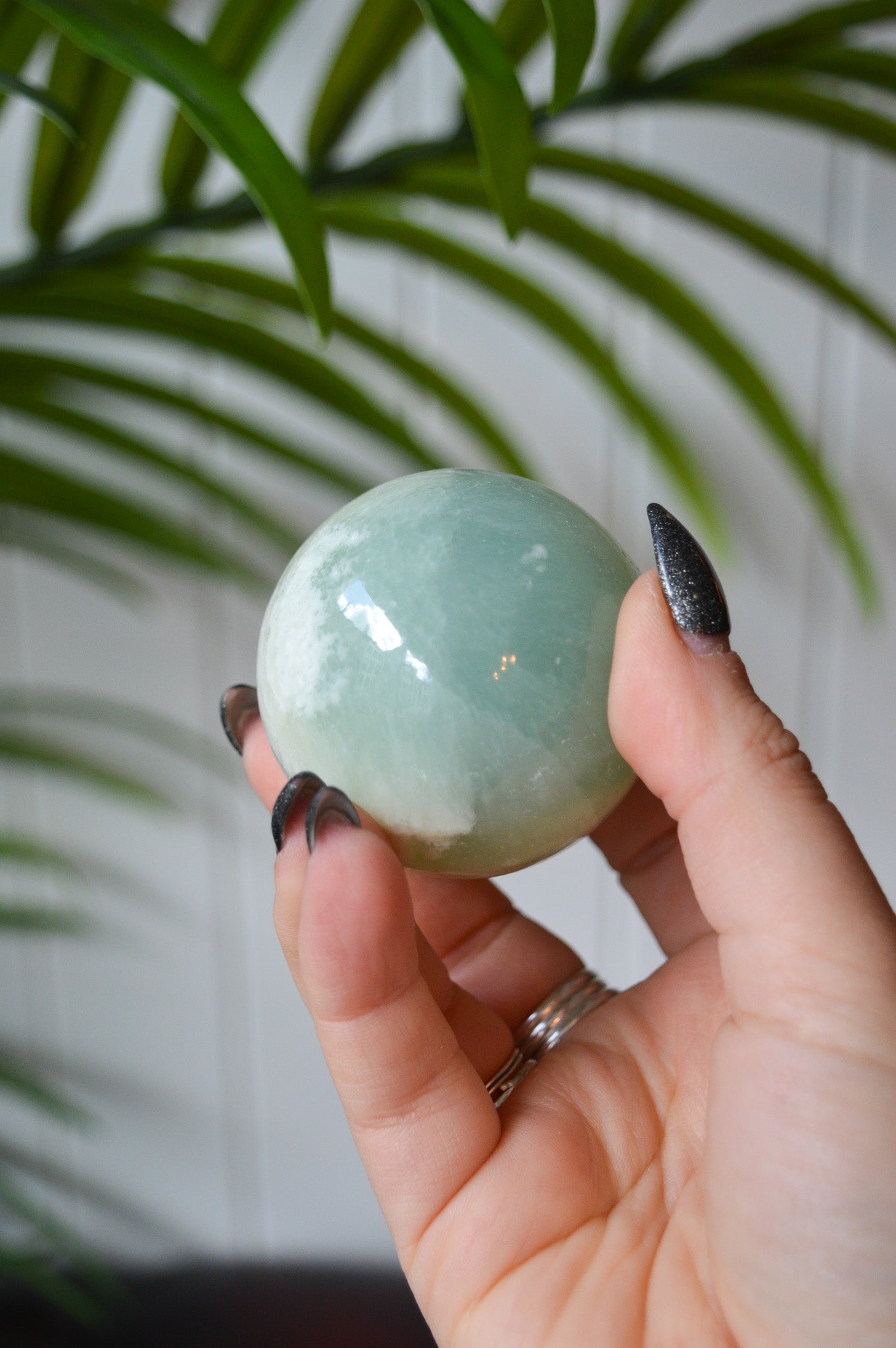 Pistachio Calcite Sphere