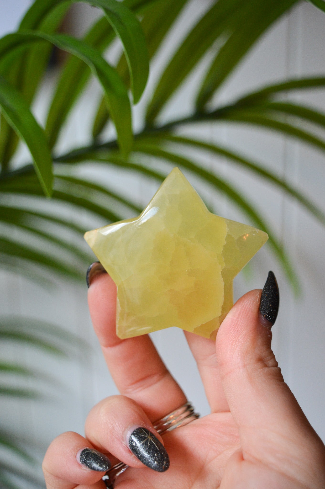 Lemon Calcite Star