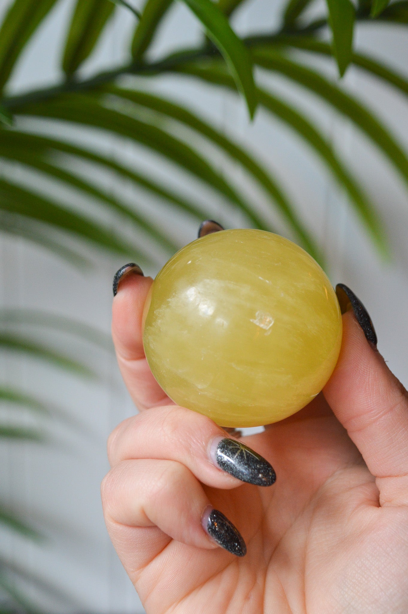 Lemon Calcite Sphere