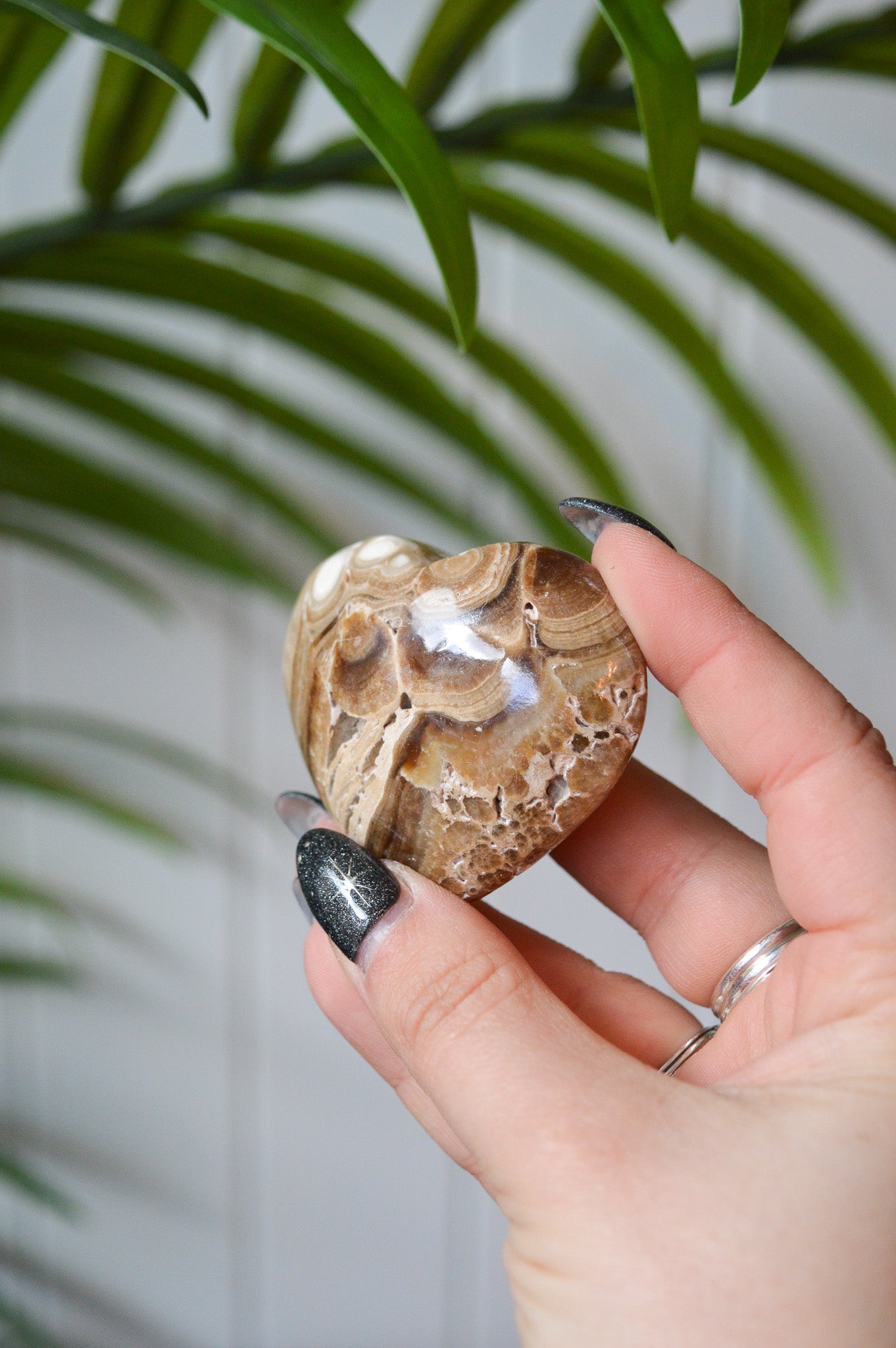 Chocolate Calcite Heart