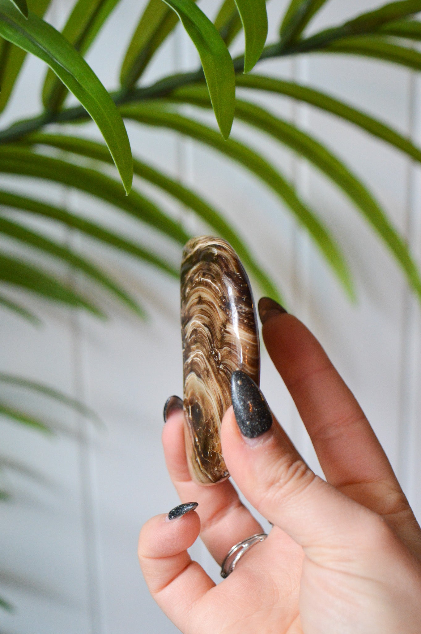 Chocolate Calcite Moon