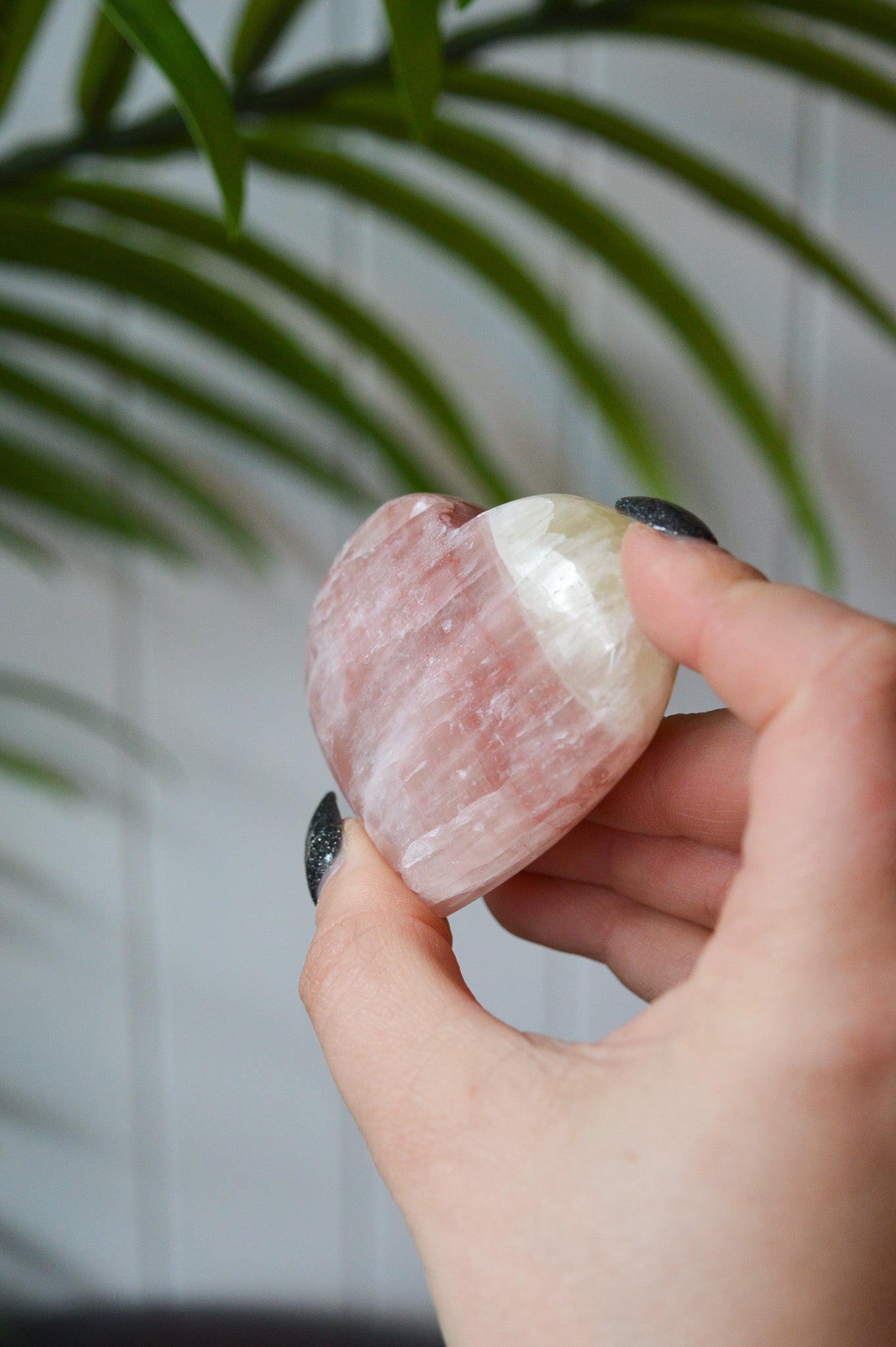 Rose Calcite Heart