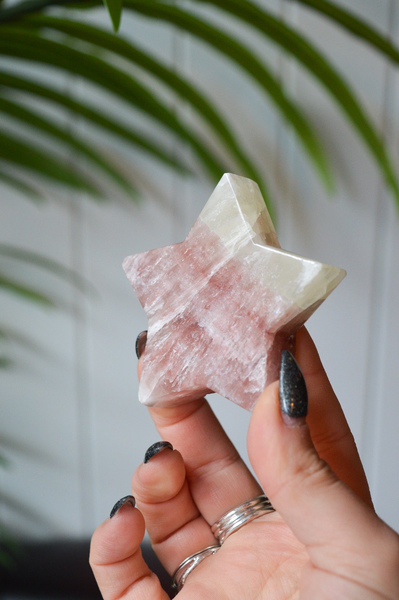Rose Calcite Star
