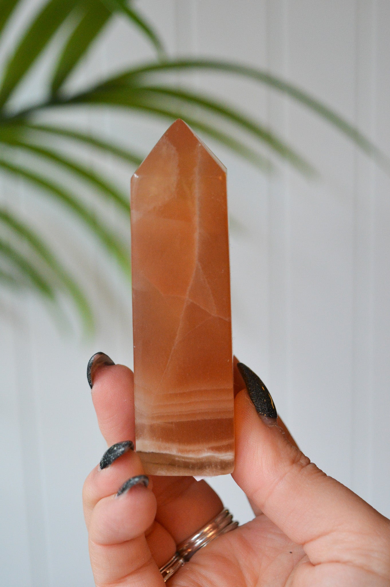 Honey Calcite Point