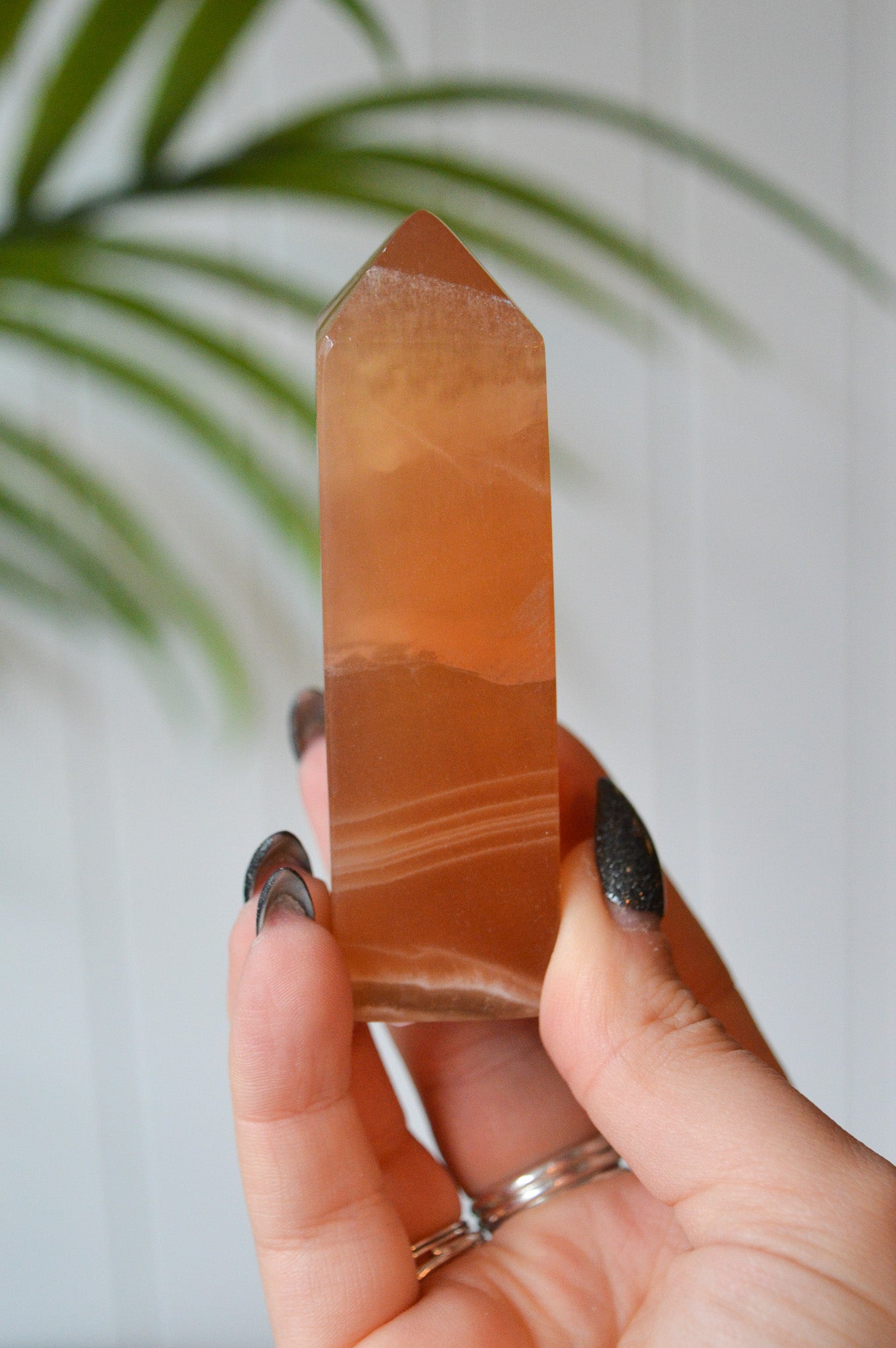 Honey Calcite Point