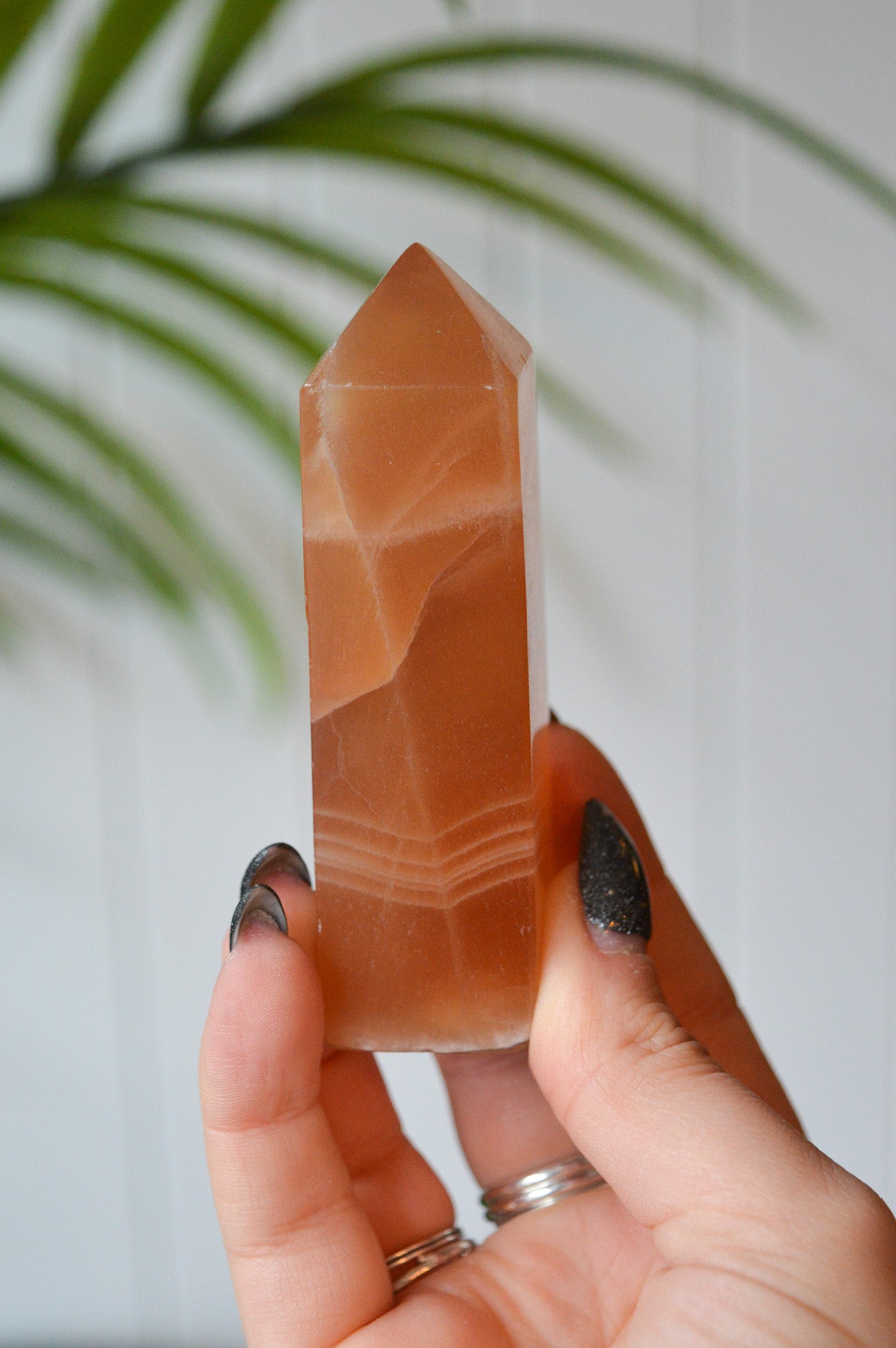 Honey Calcite Point