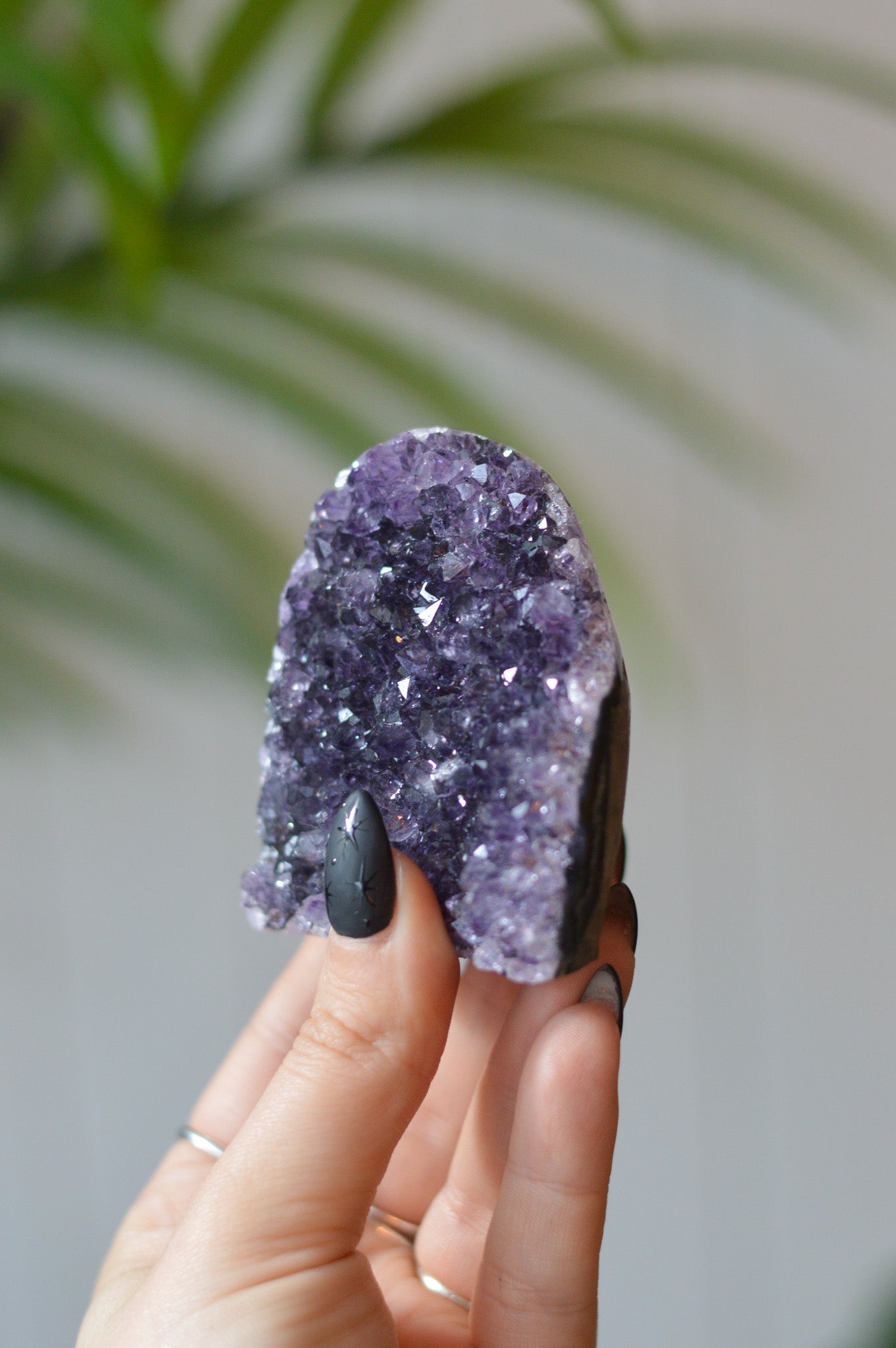 Amethyst Druzy Freeform