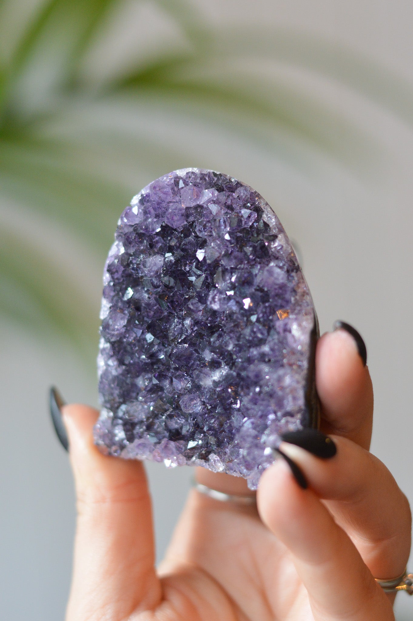 Amethyst Druzy Freeform