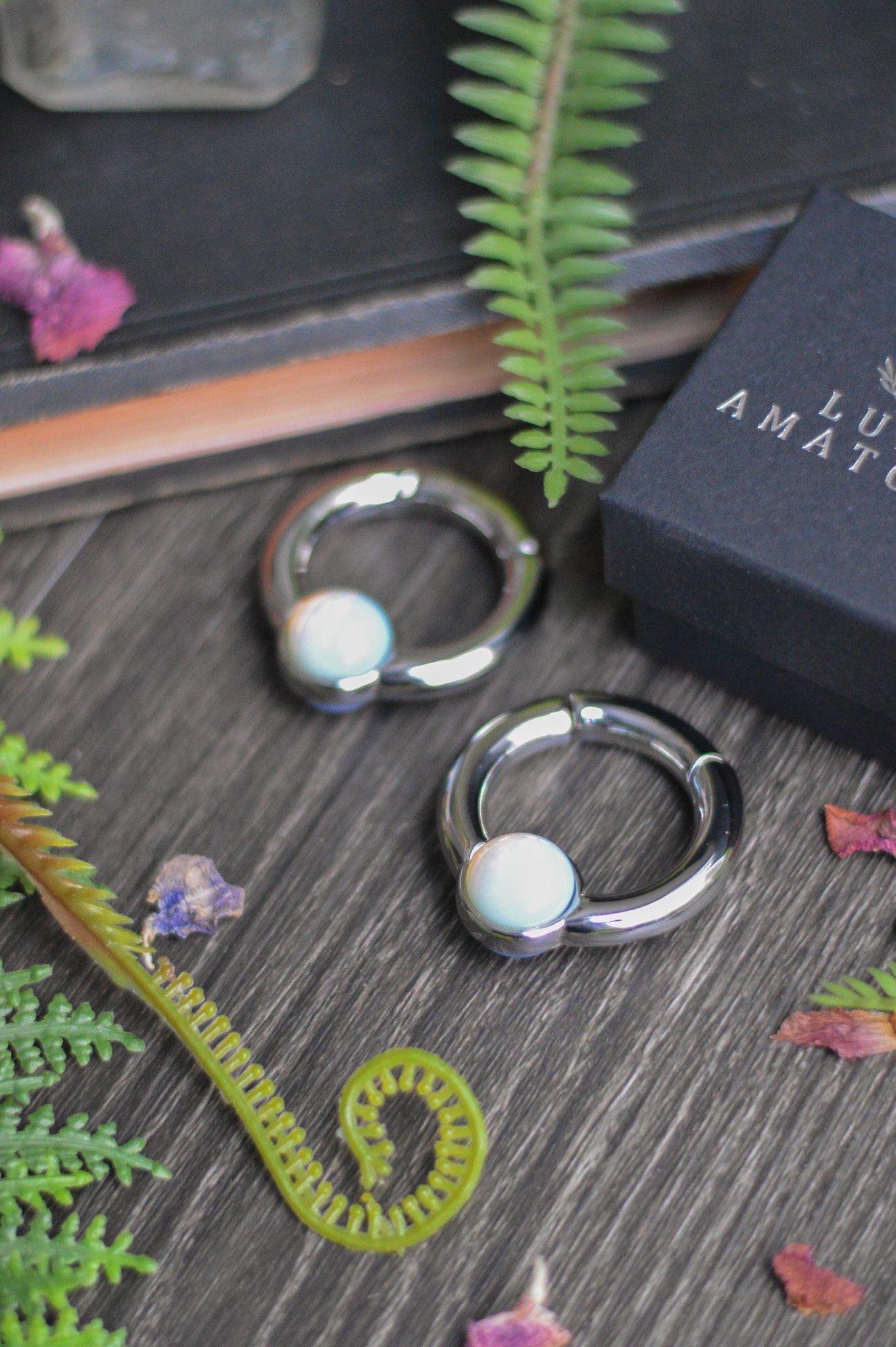 Crystal Ball Ear Weights