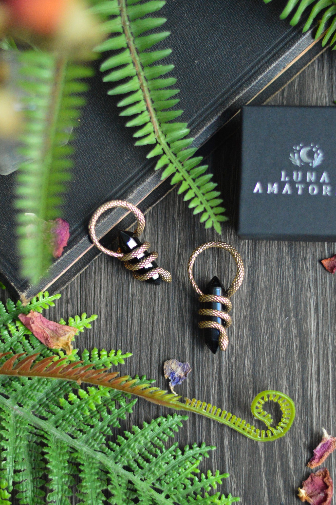Crystal Snake Ear Weights