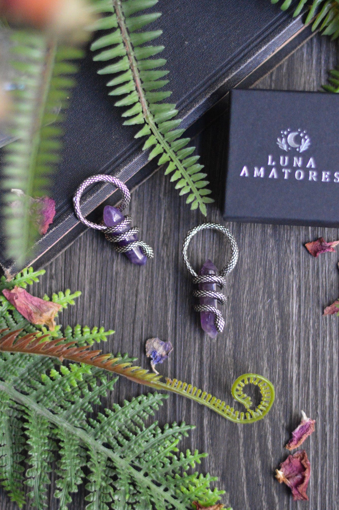 Crystal Snake Ear Weights