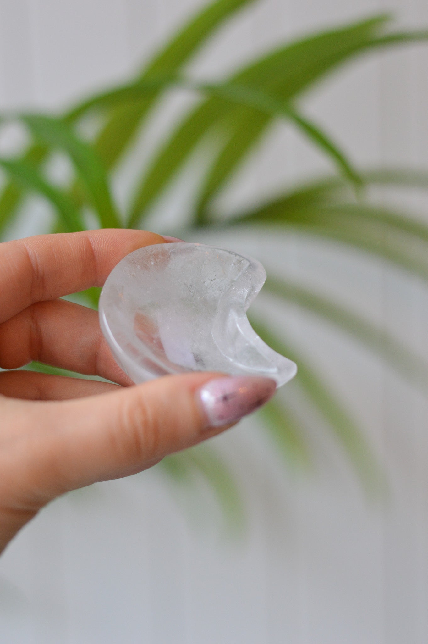 Clear Quartz Mini Moon Dish