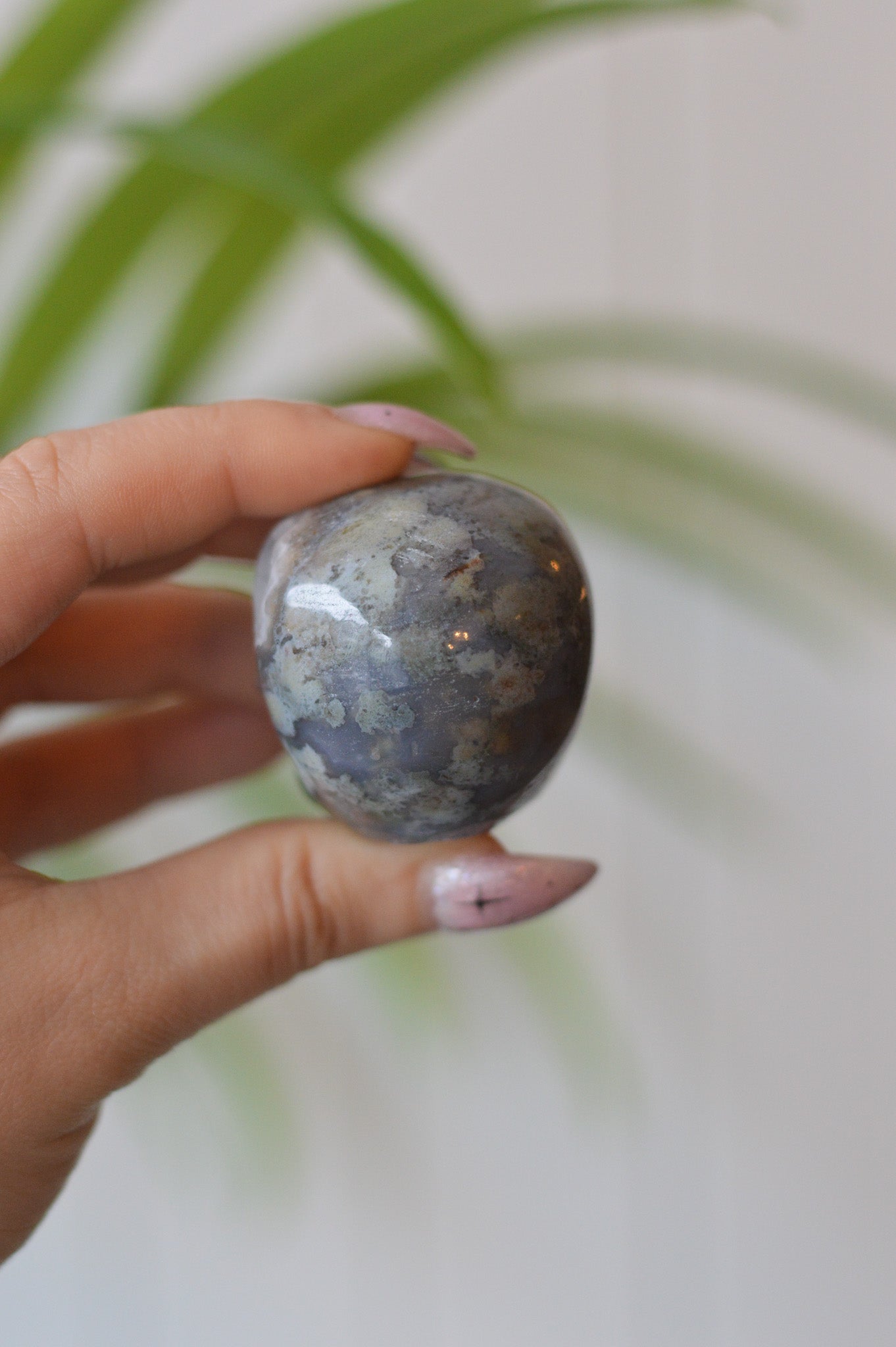 Moss Agate Skull