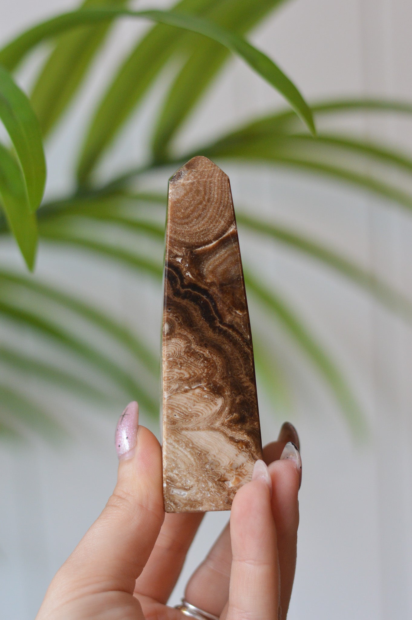 Chocolate Calcite Point