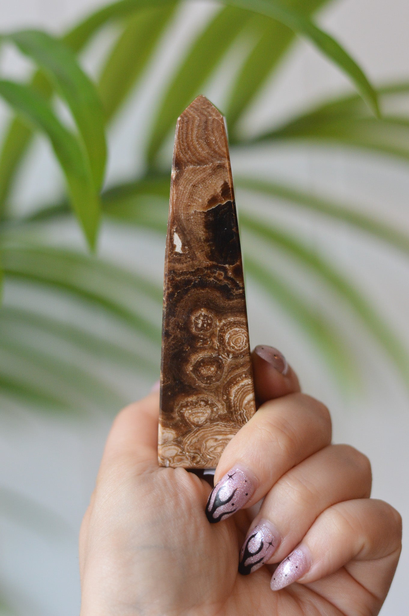 Chocolate Calcite Point