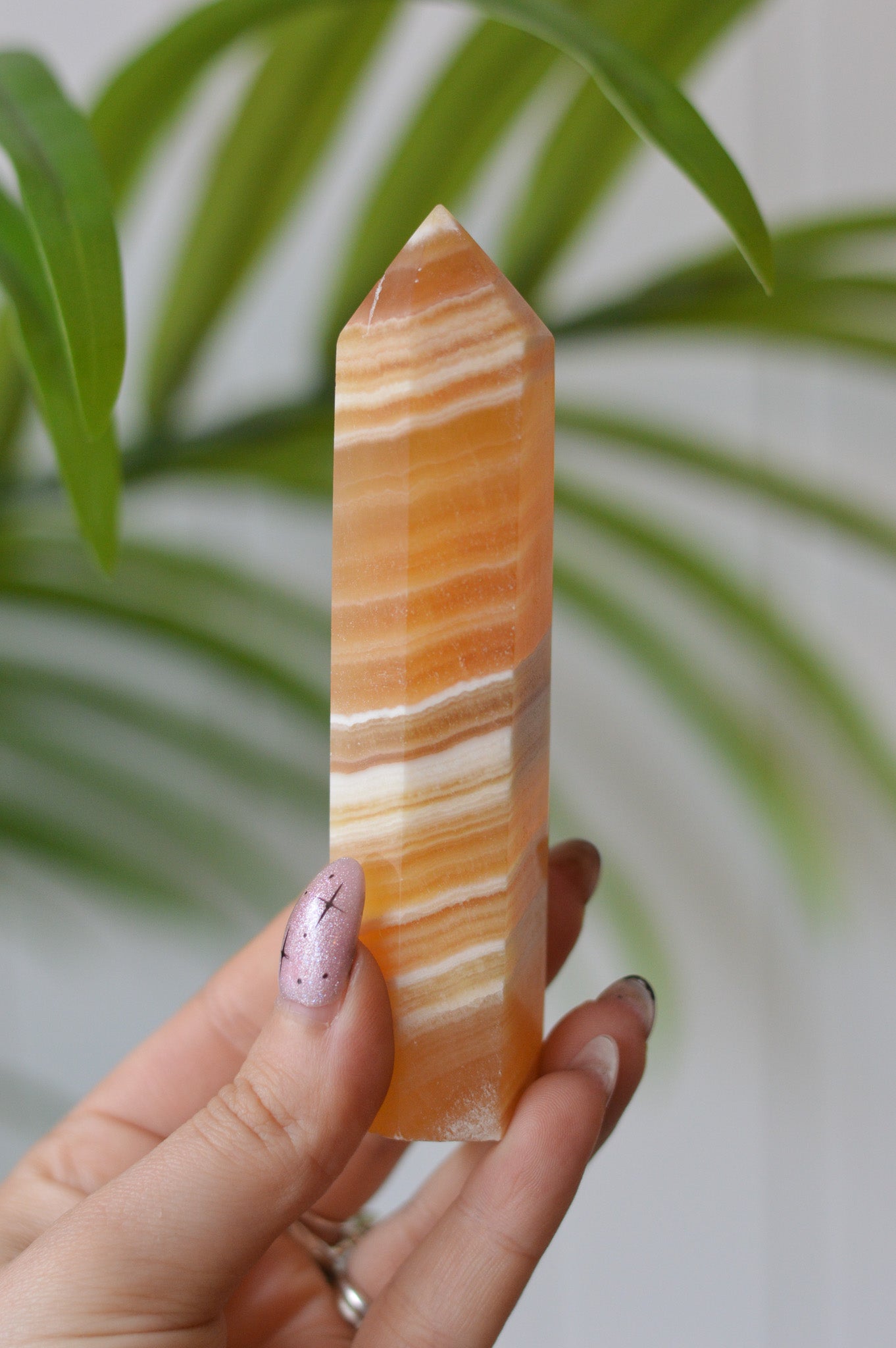 Orange Calcite Point