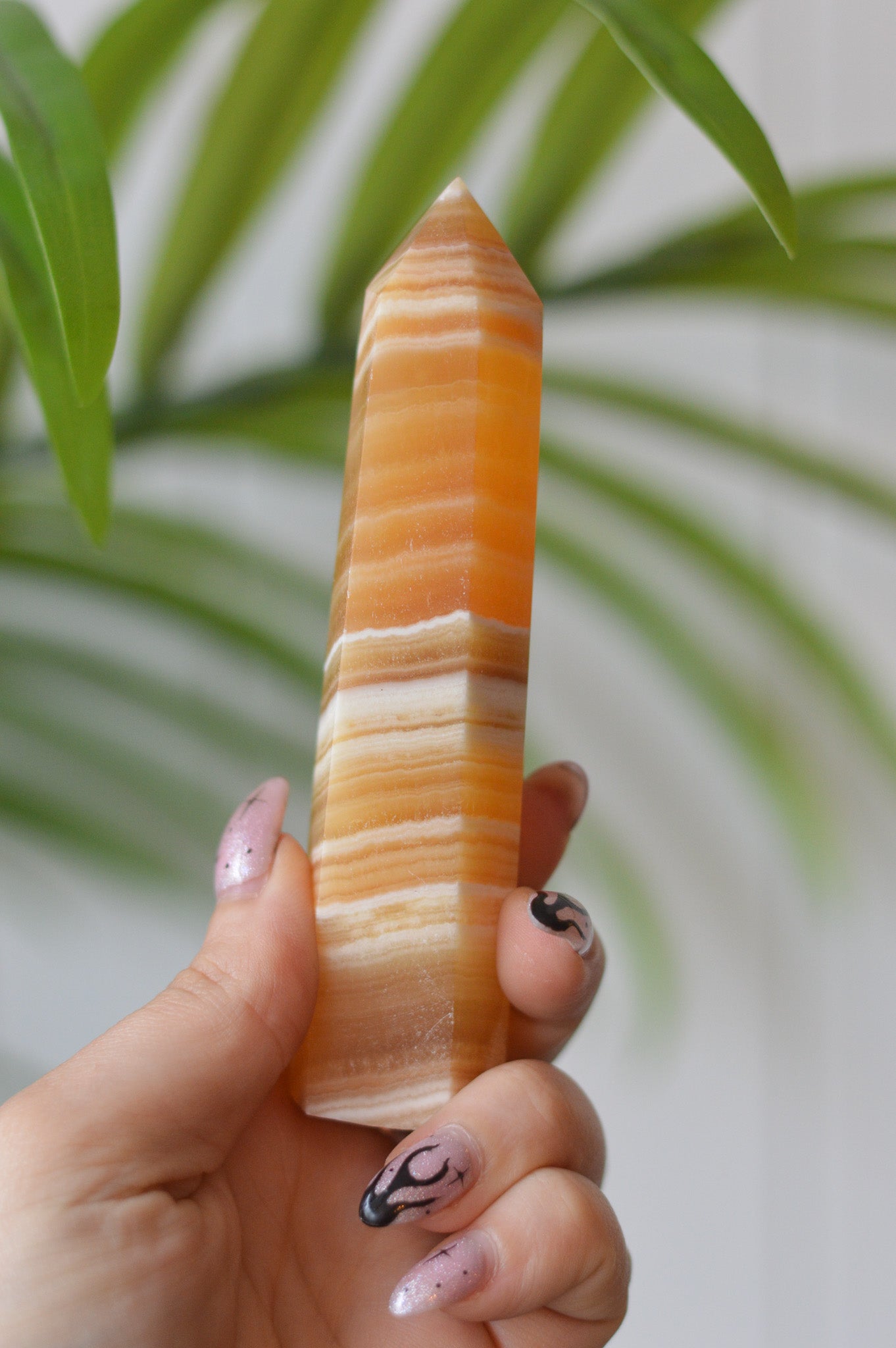 Orange Calcite Point