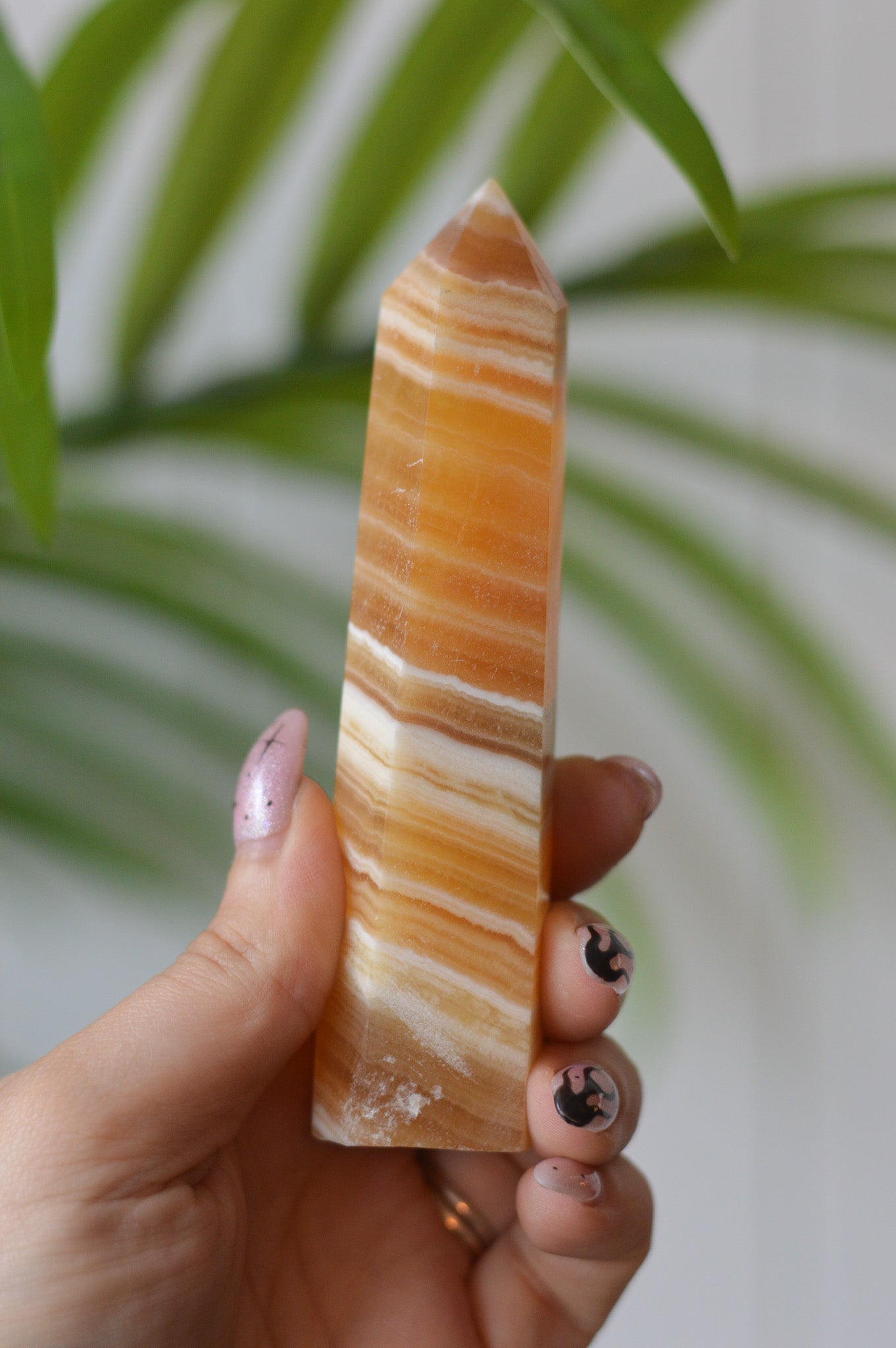 Orange Calcite Point