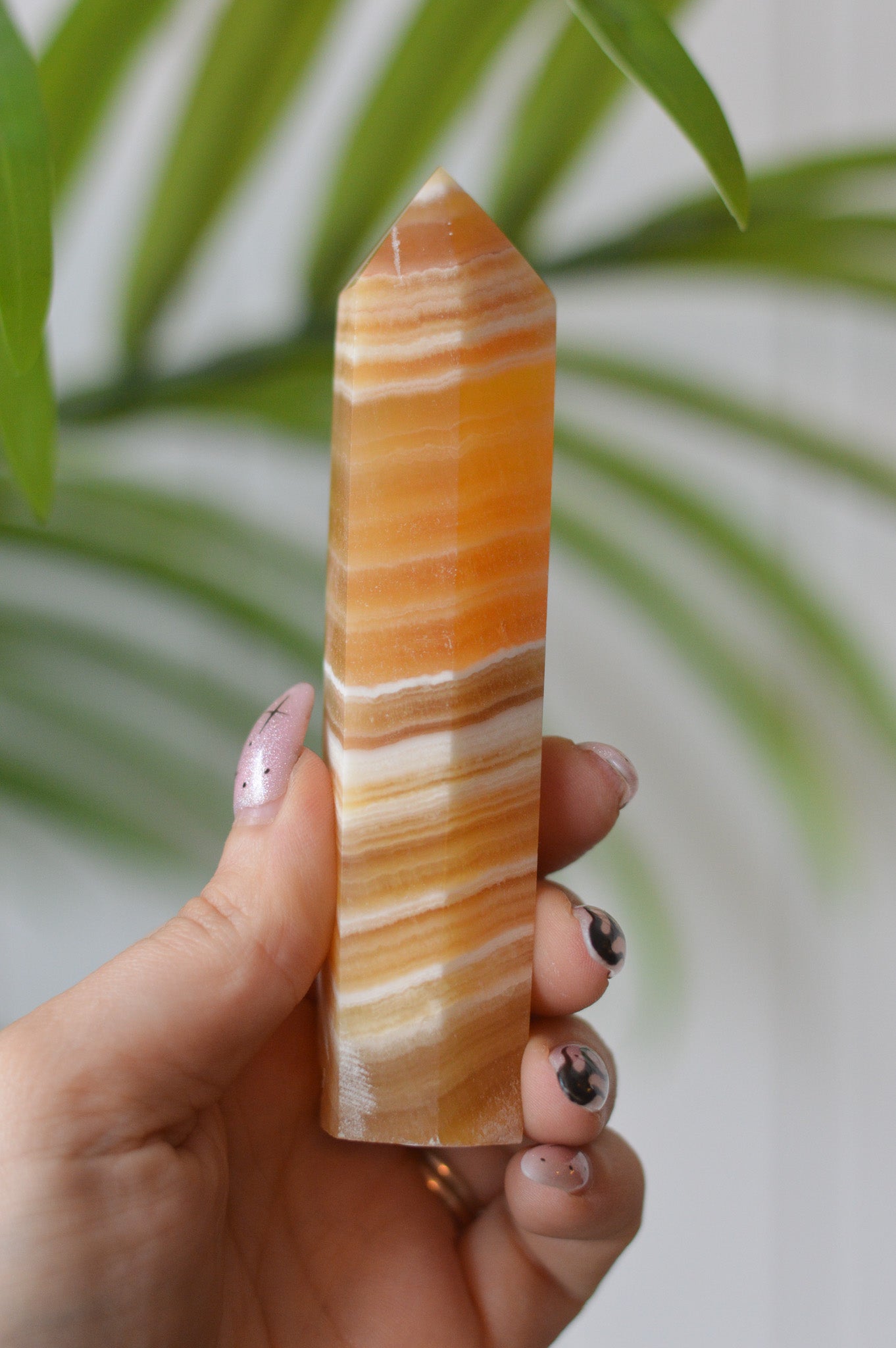 Orange Calcite Point