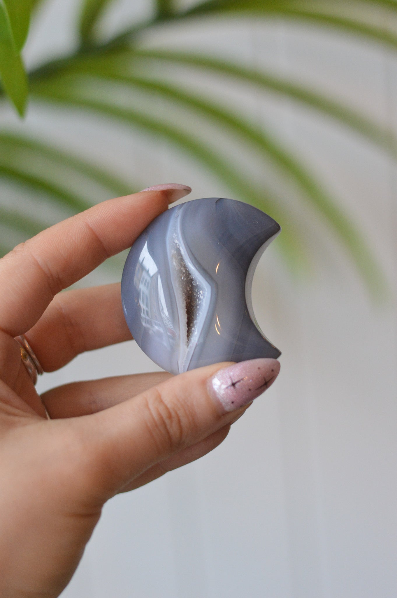 Grey Agate Moon
