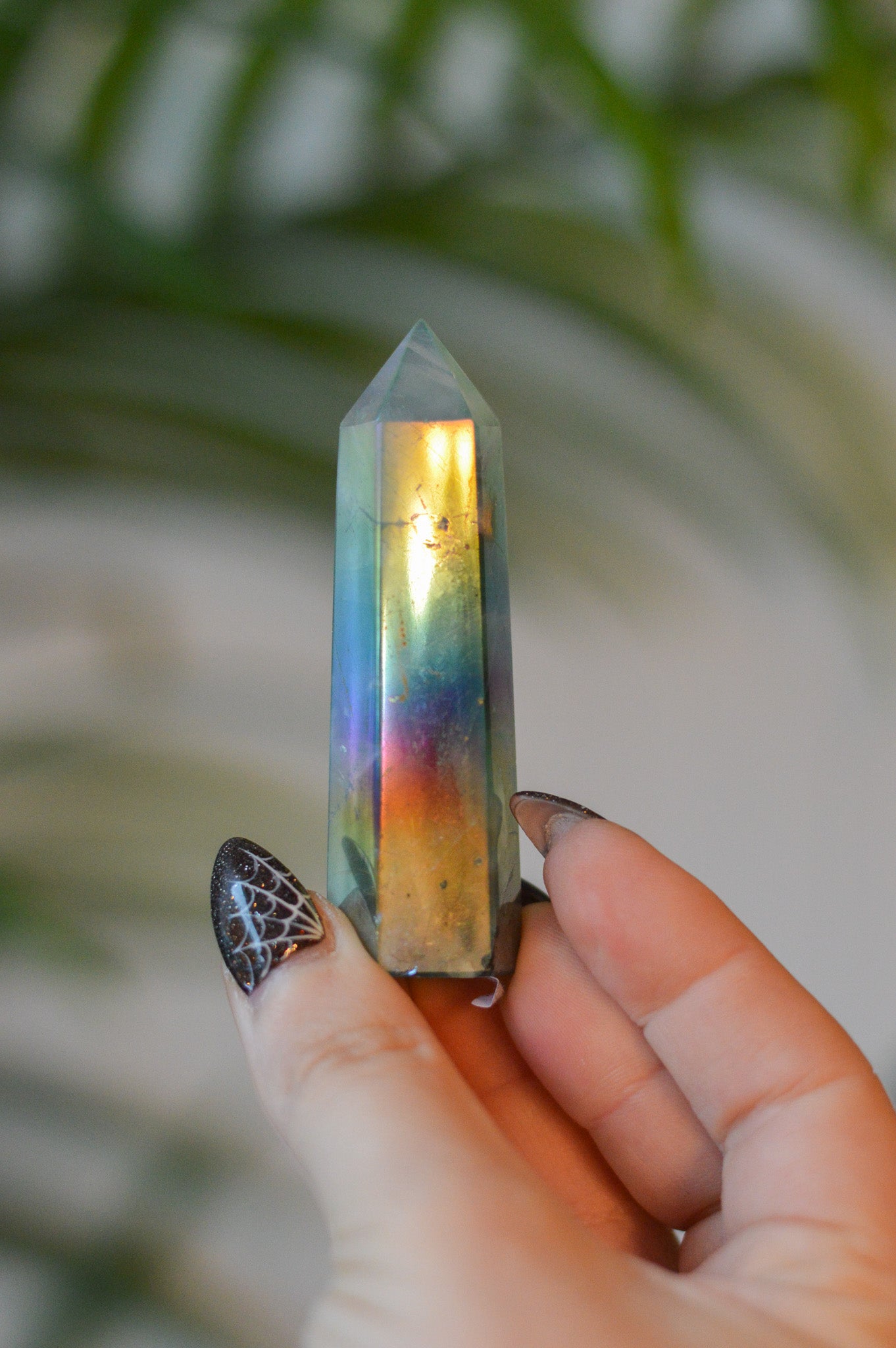 Aura Fluorite Point