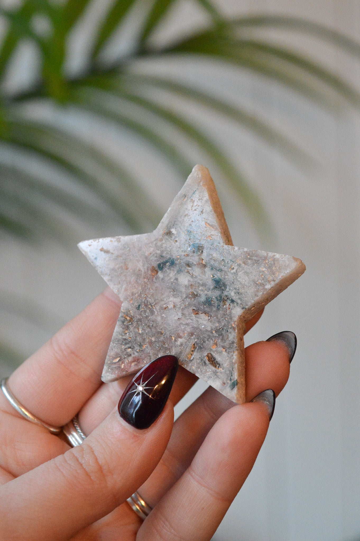 Pink Amethyst Star Slice #2