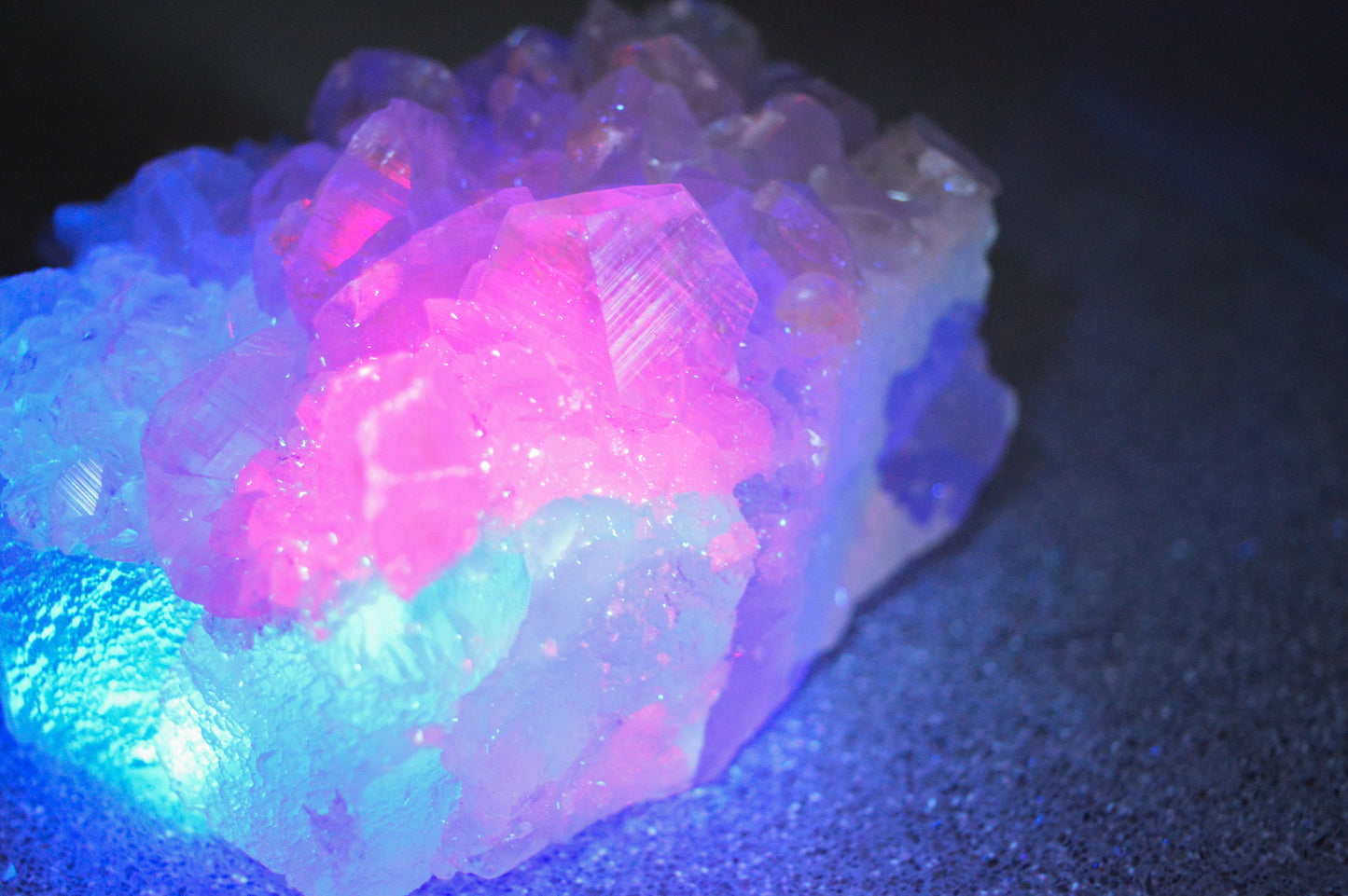 Green Fluorite With "Benz" Calcite Specimen