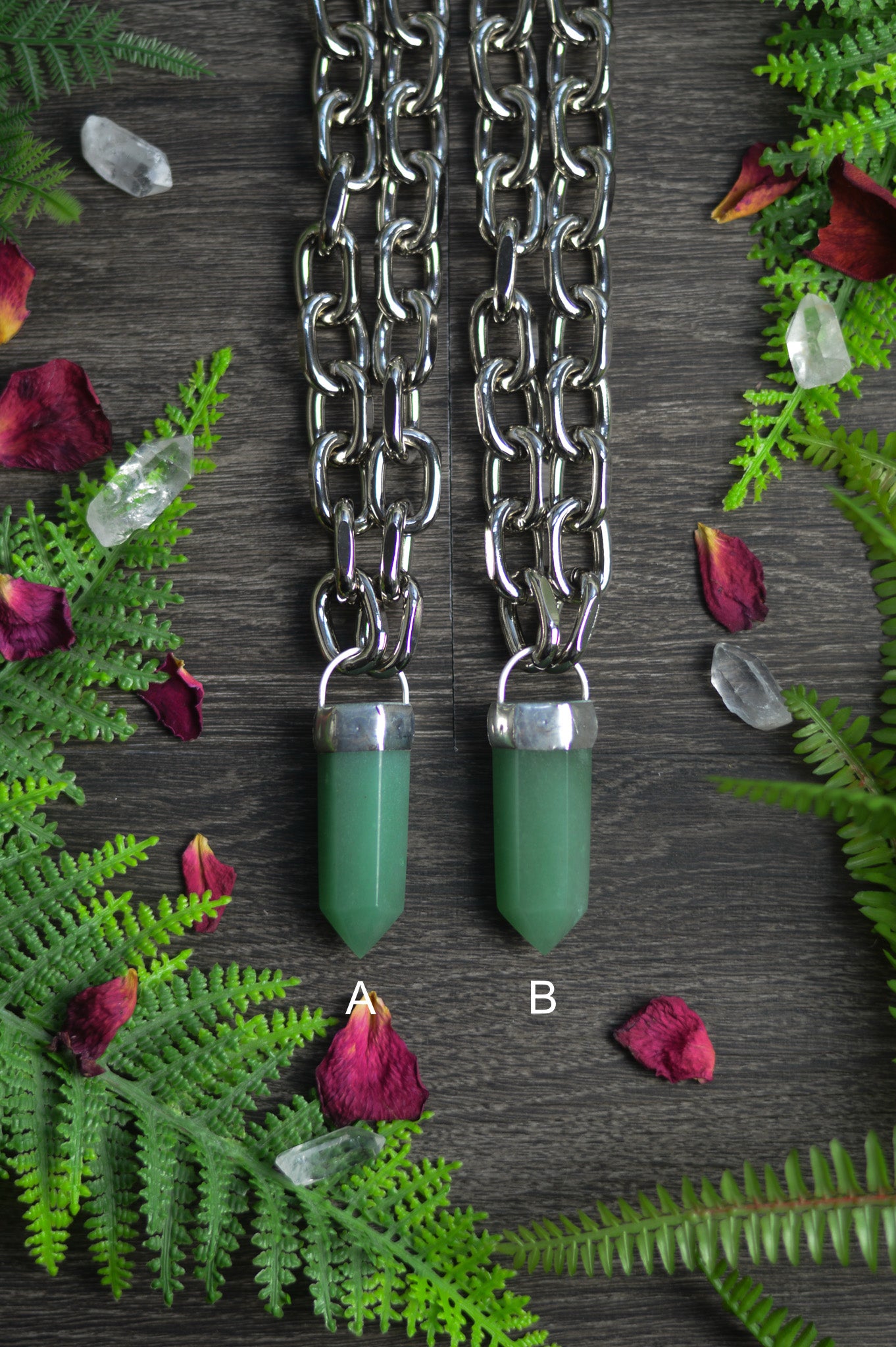Aventurine Chunky Chain Necklace