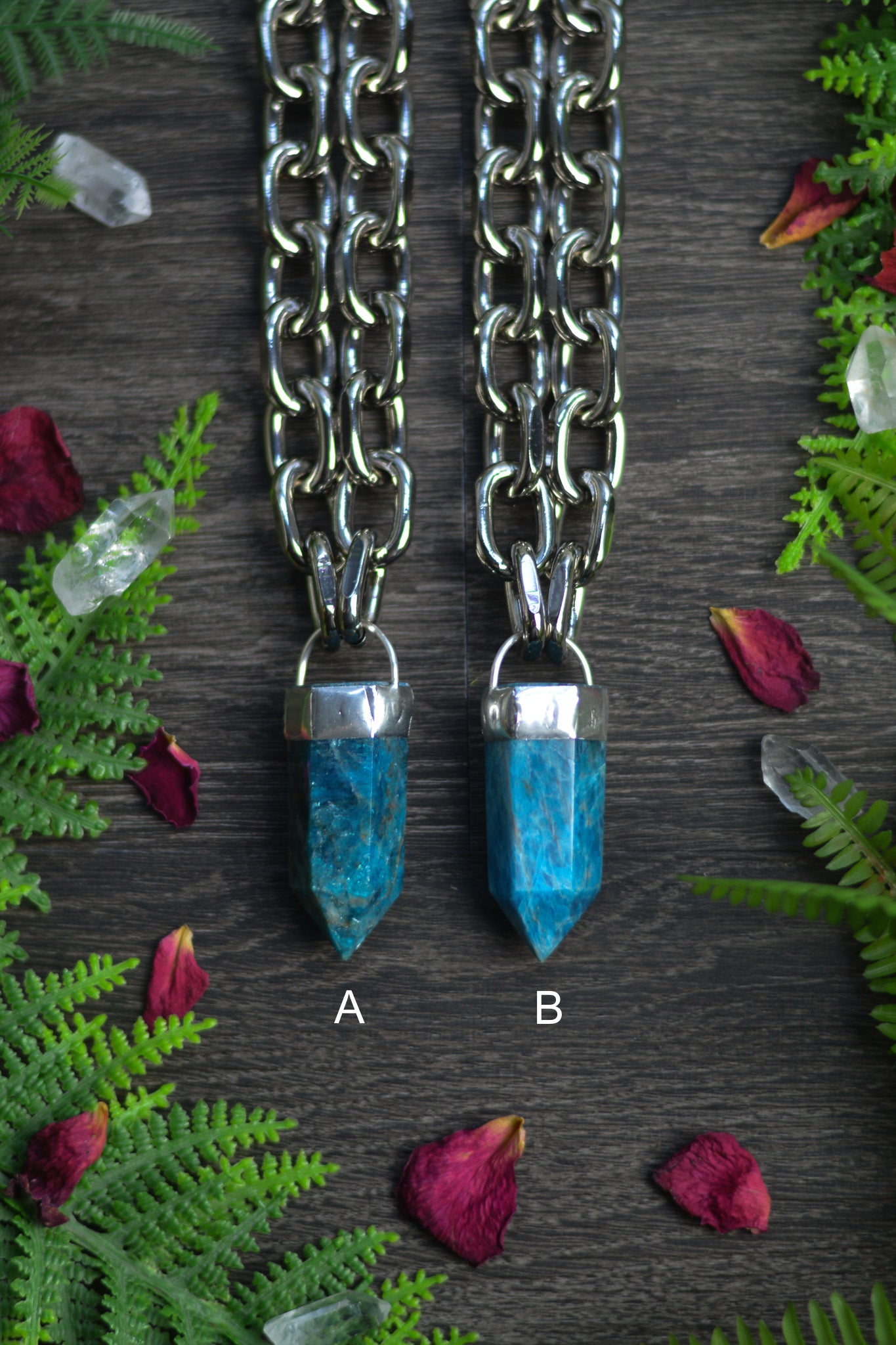 Apatite Chunky Chain Necklace