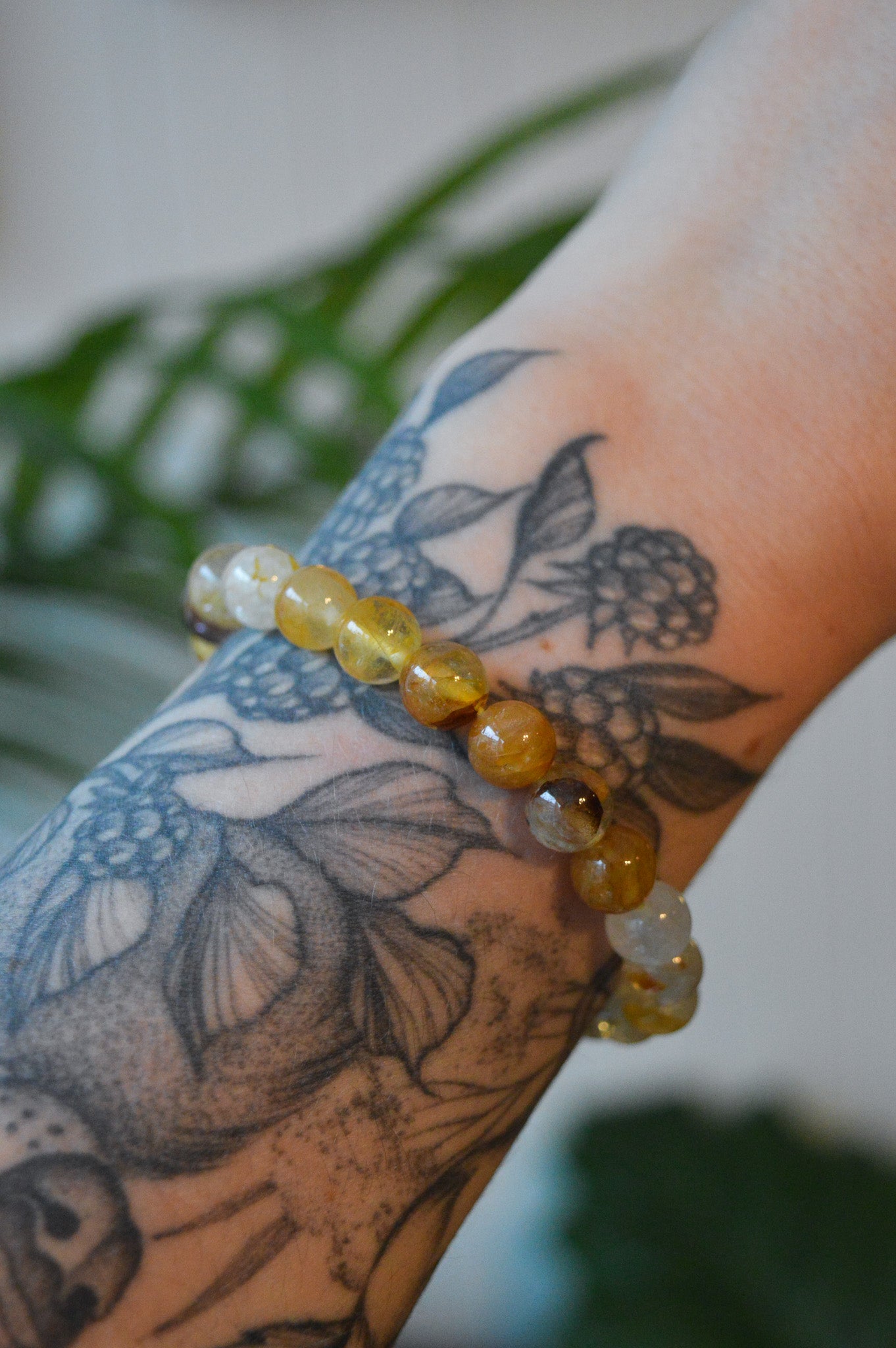 Golden Healer Quartz Bead Bracelet
