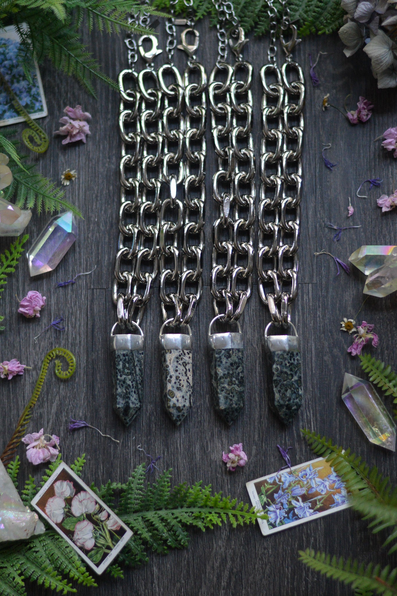Kambaba Jasper Chunky Chain Necklace