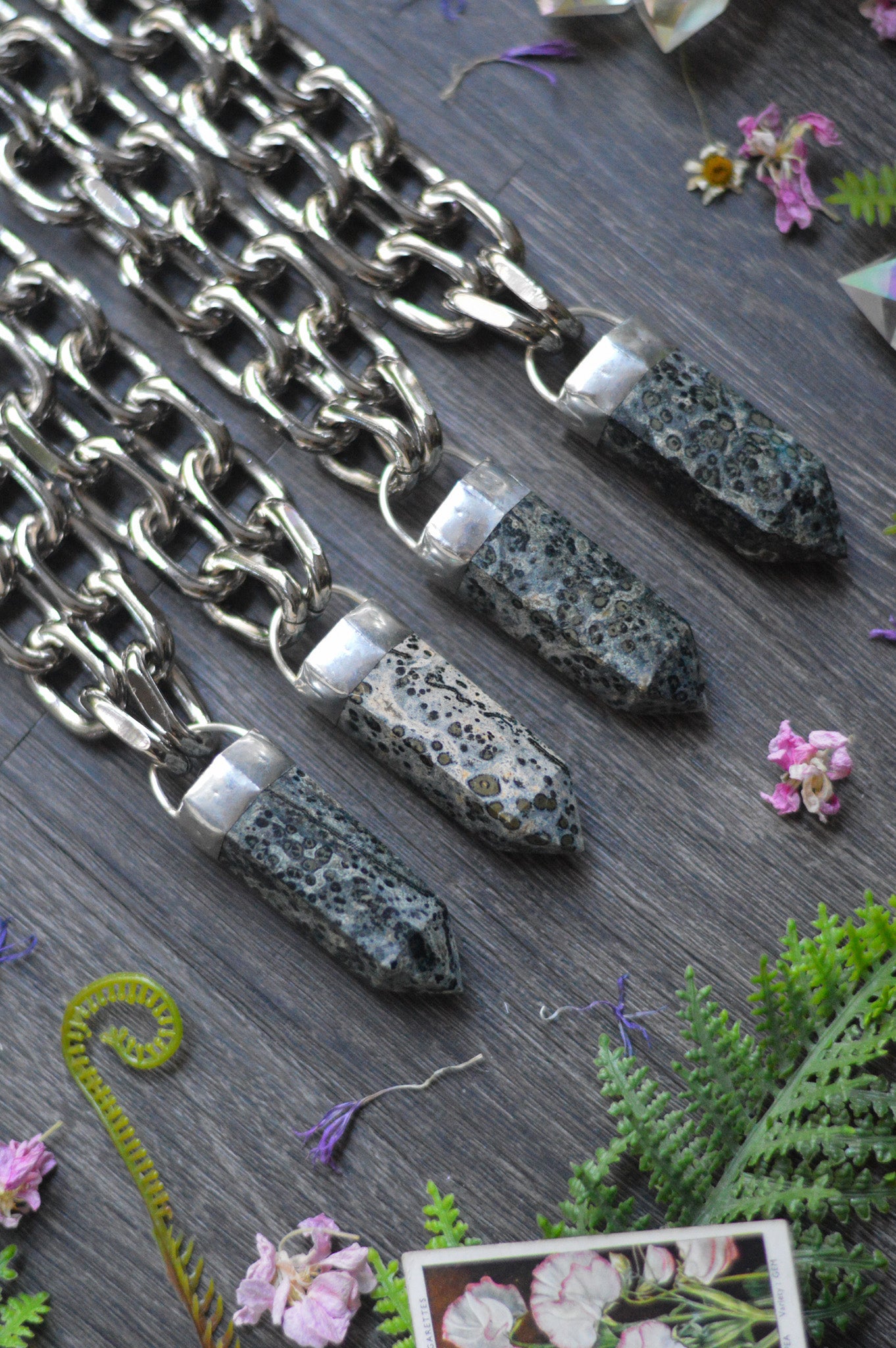 Kambaba Jasper Chunky Chain Necklace