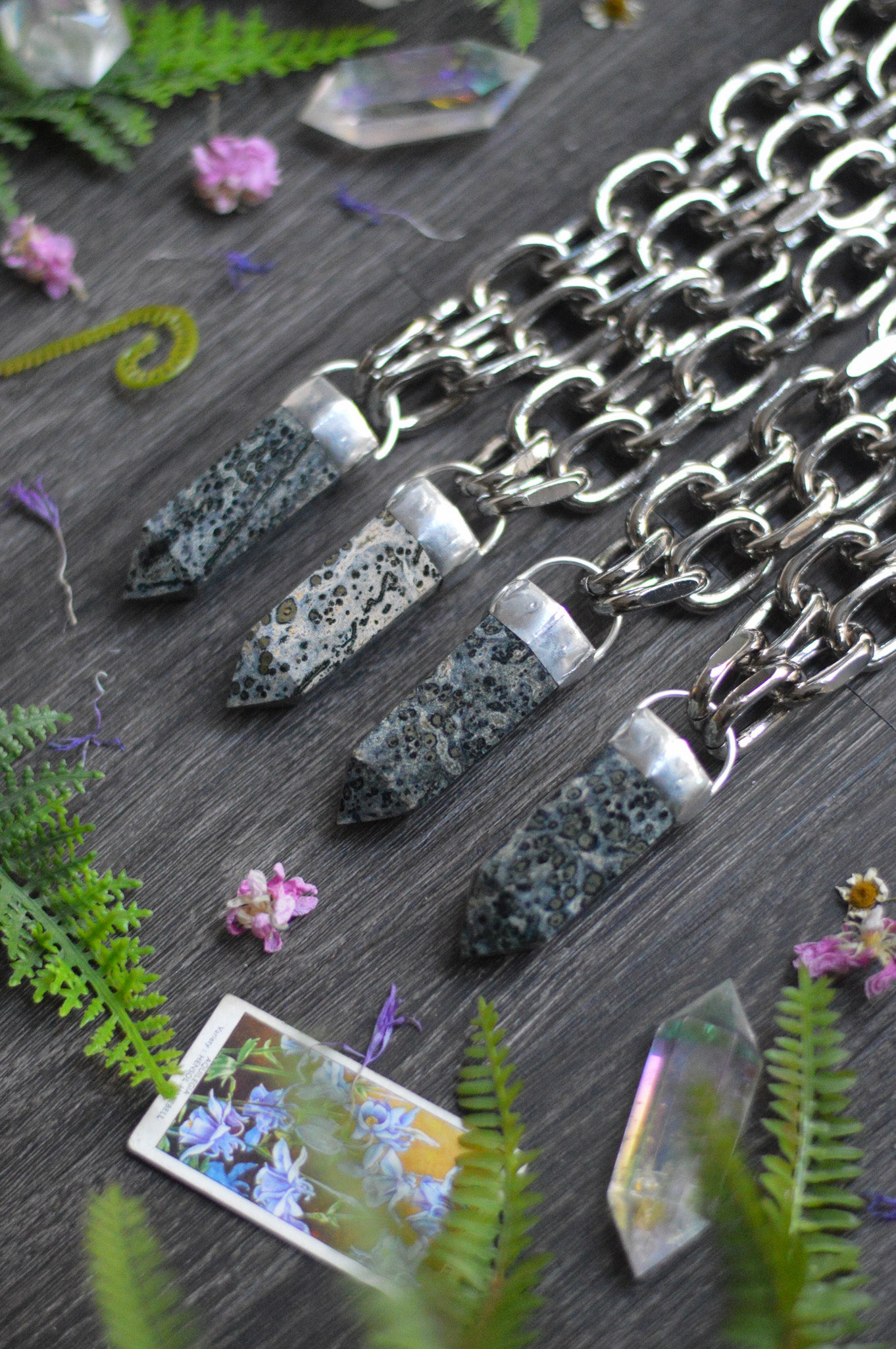 Kambaba Jasper Chunky Chain Necklace