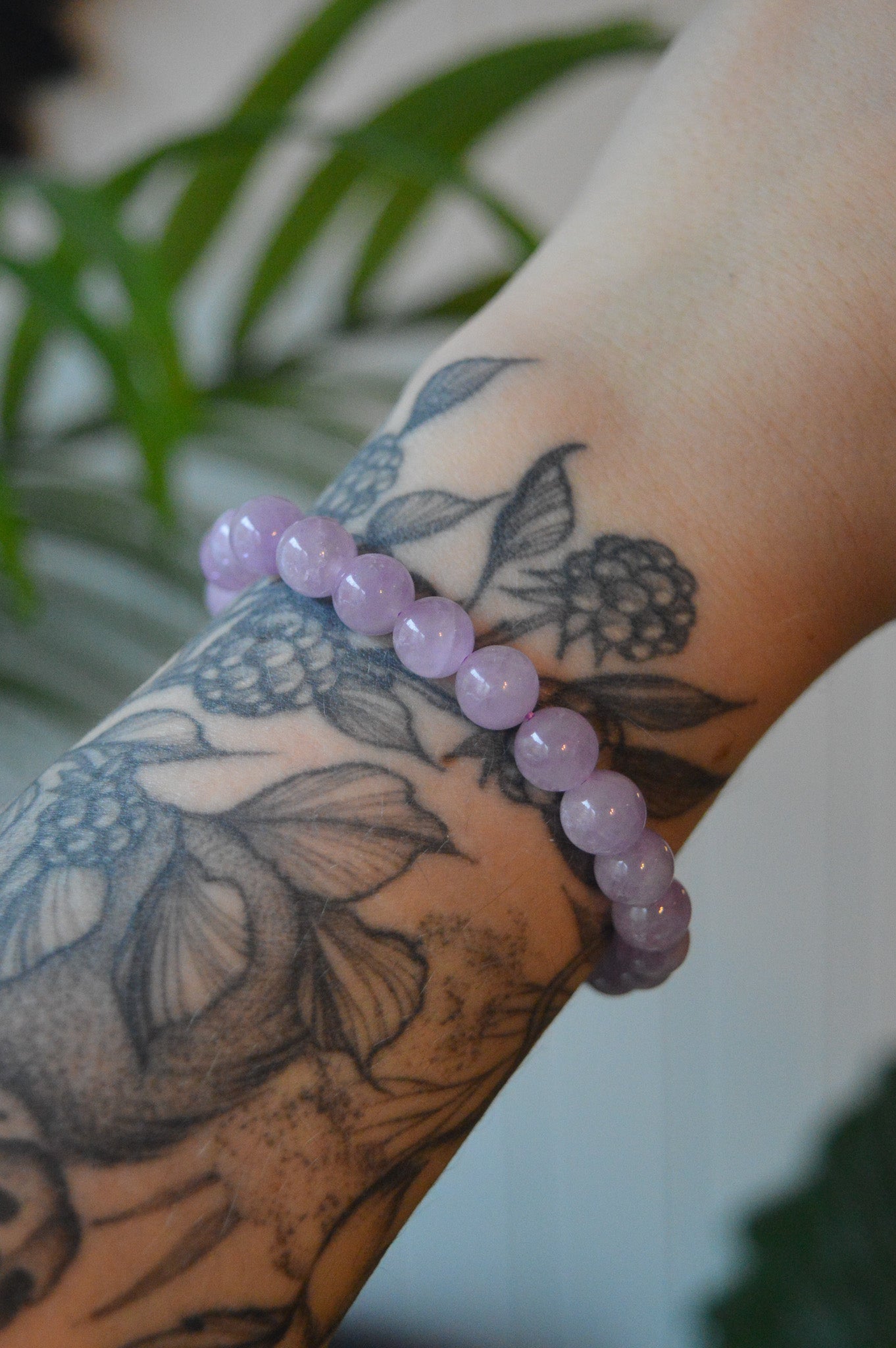 Kunzite Bead Bracelet