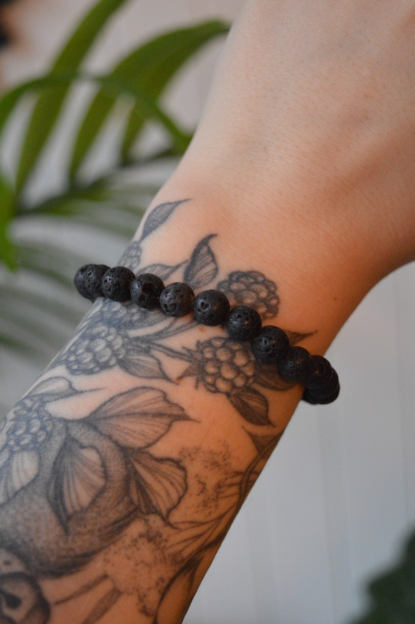 Lava Stone Bead Bracelet