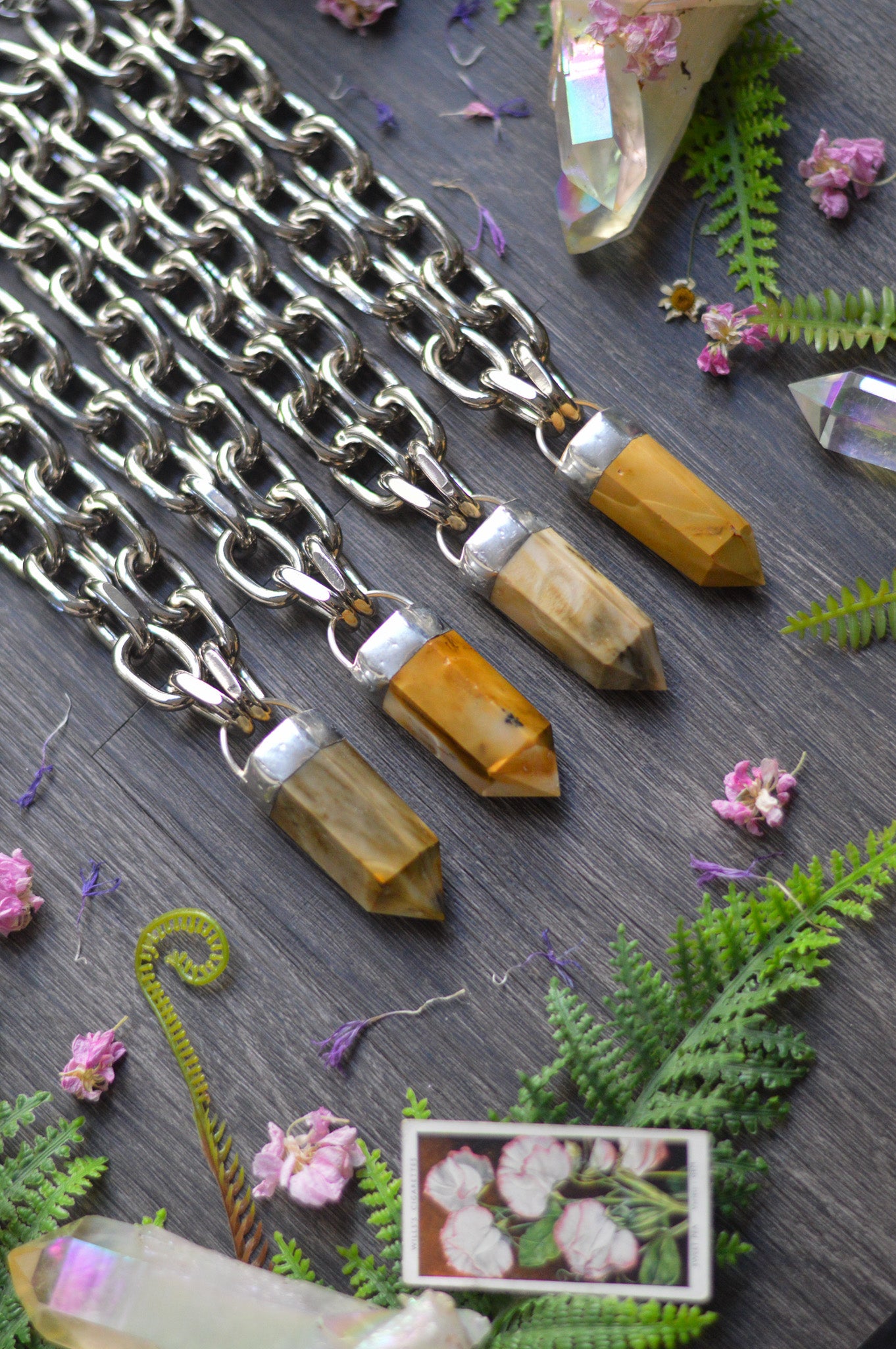Mookaite Jasper Chunky Chain Necklace