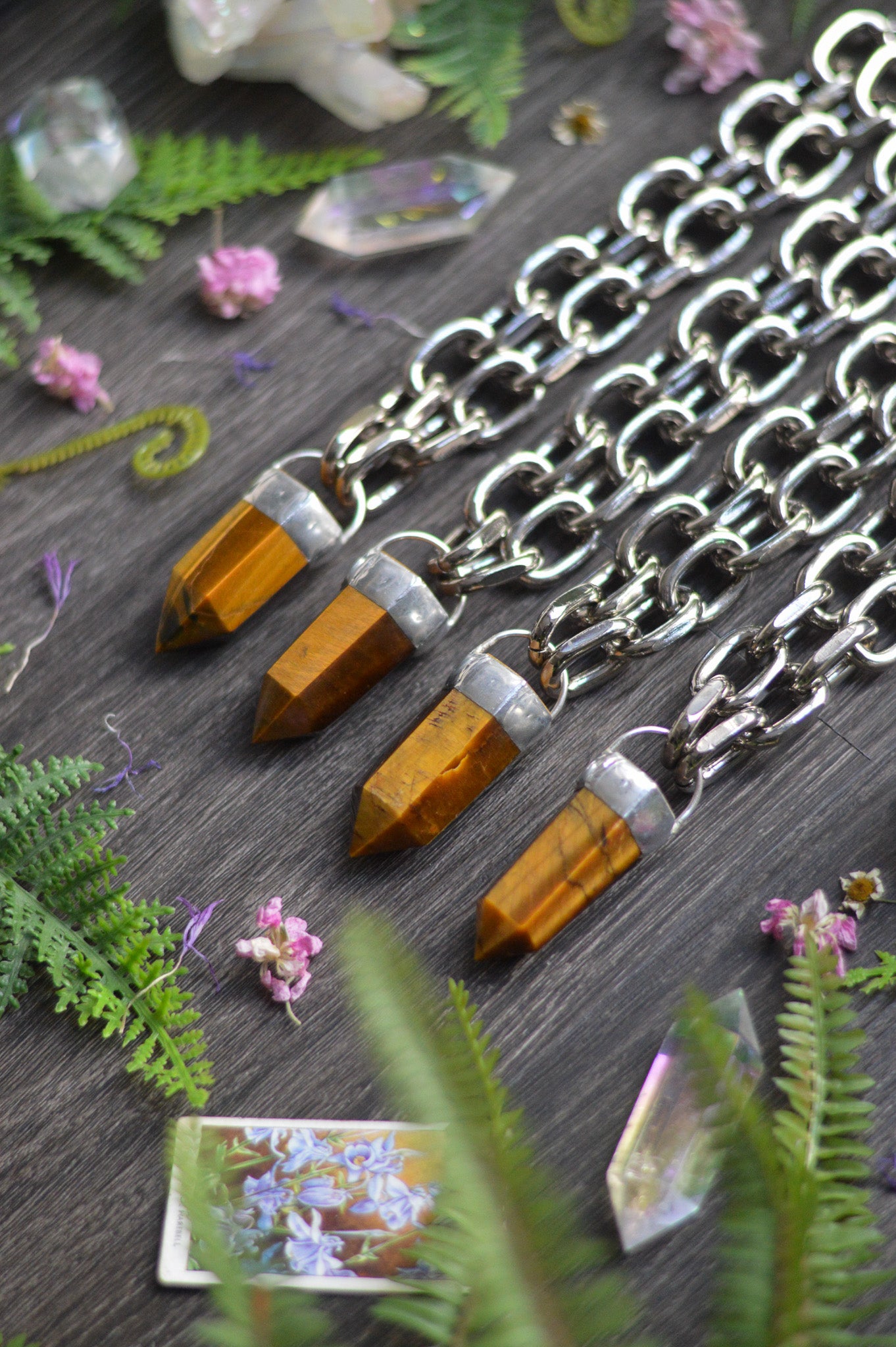 Tigers Eye Chunky Chain Necklace