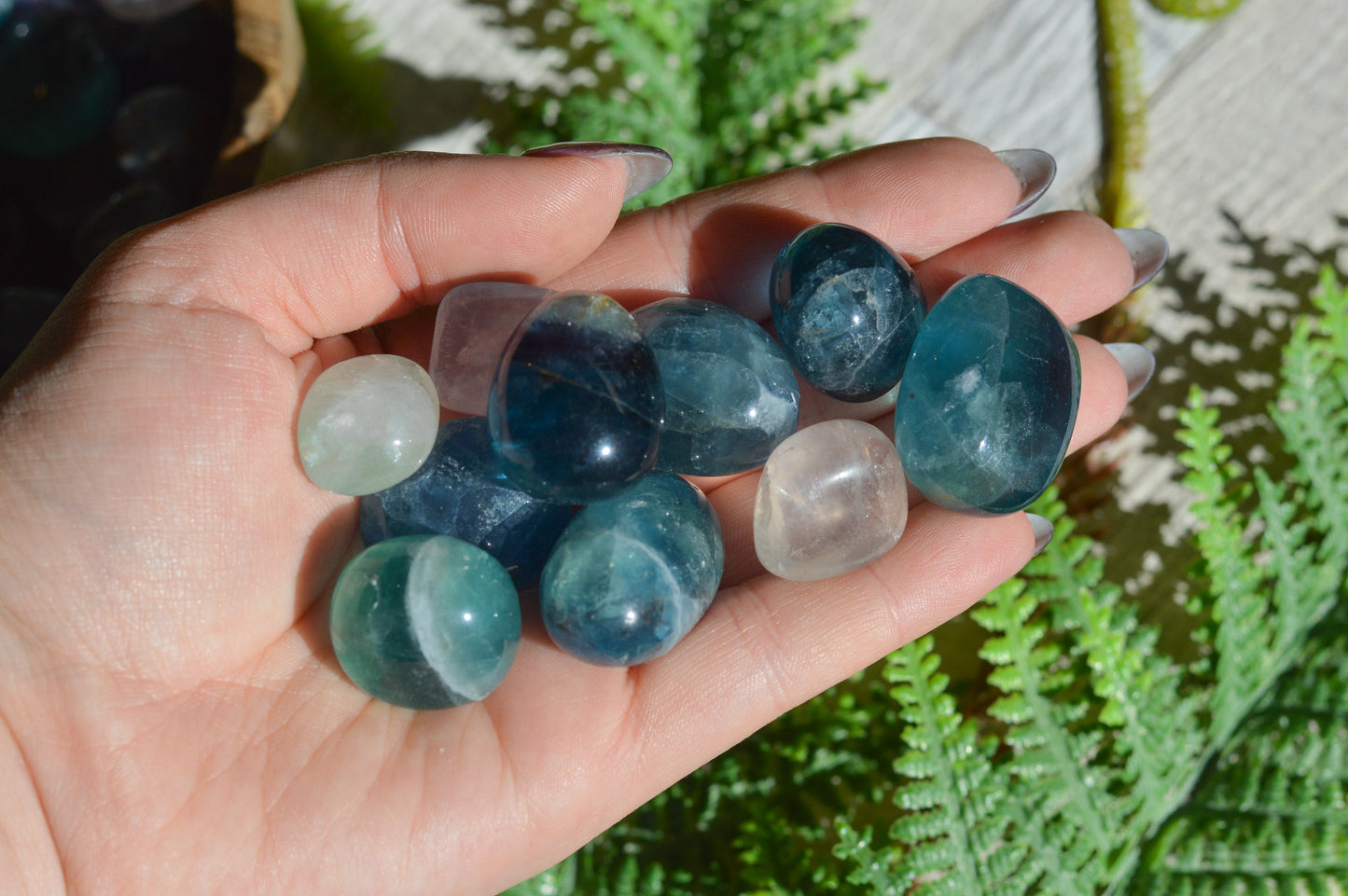Rainbow Fluorite Tumblestone
