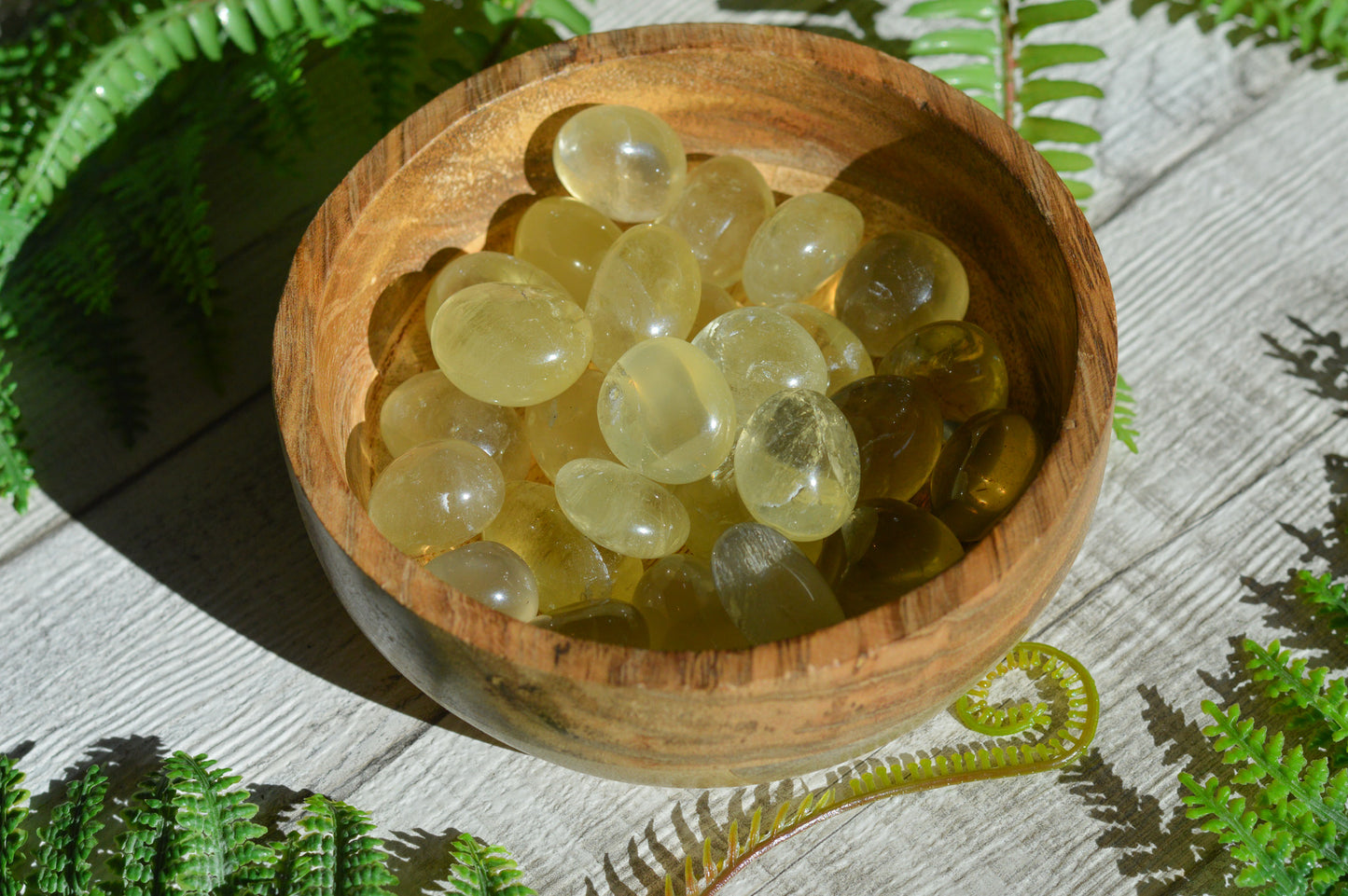 Heated Citrine Tumblestone
