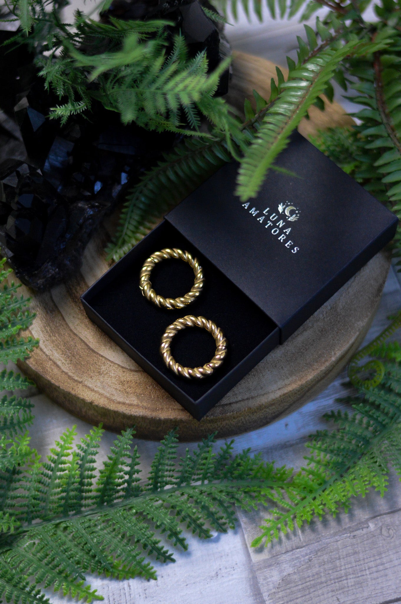 Twisted Hoop Ear Weights - Gold