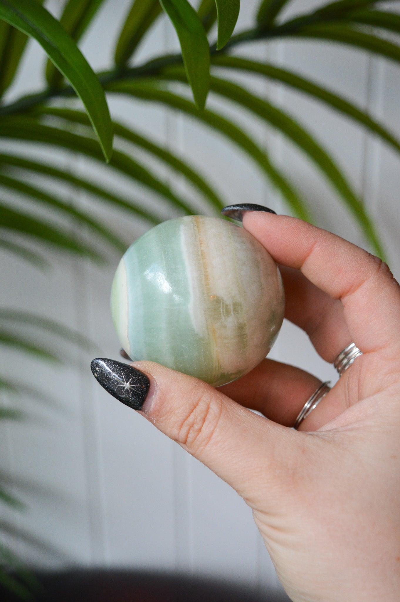 Pistachio Calcite Sphere