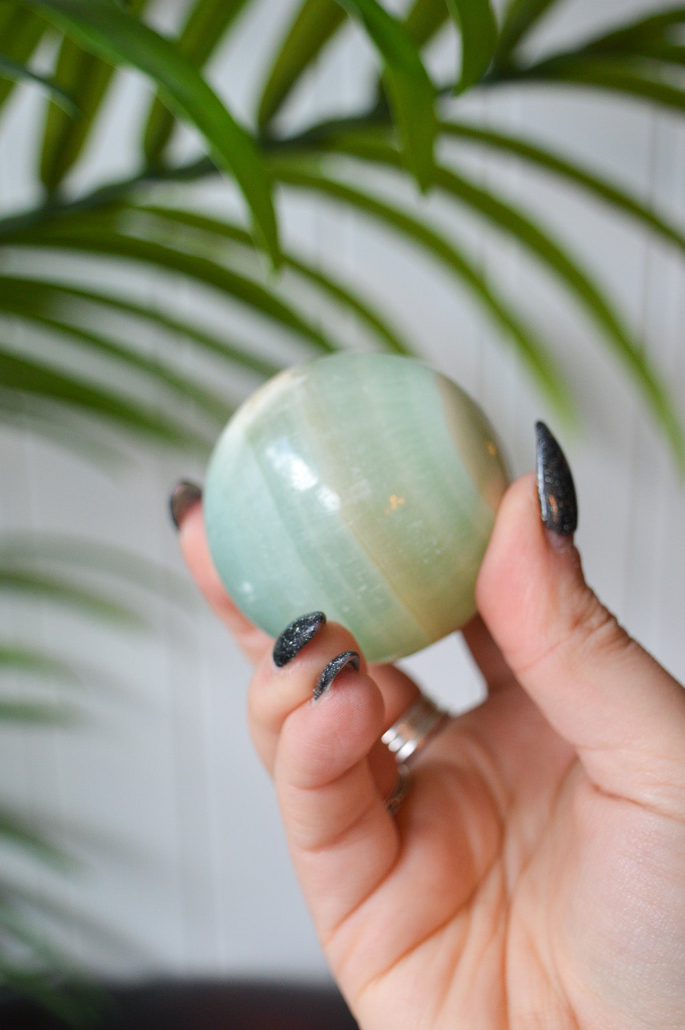 Pistachio Calcite Sphere