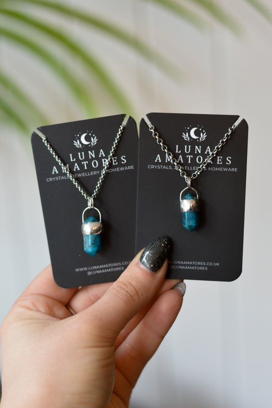Mini Double Terminated Apatite Necklace