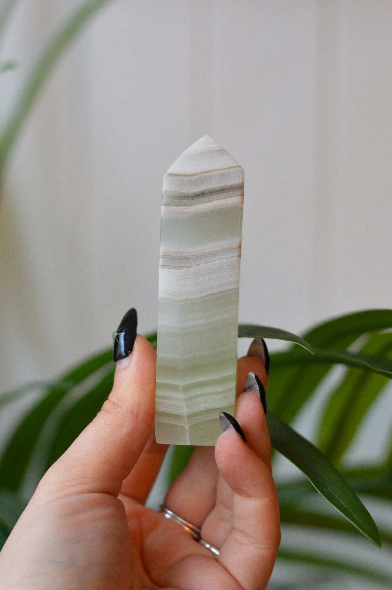 Green Calcite Tower