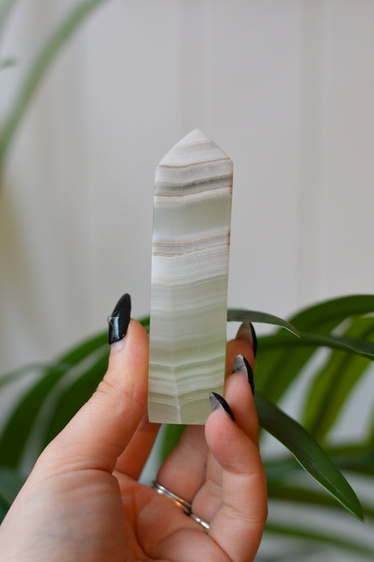 Green Calcite Tower