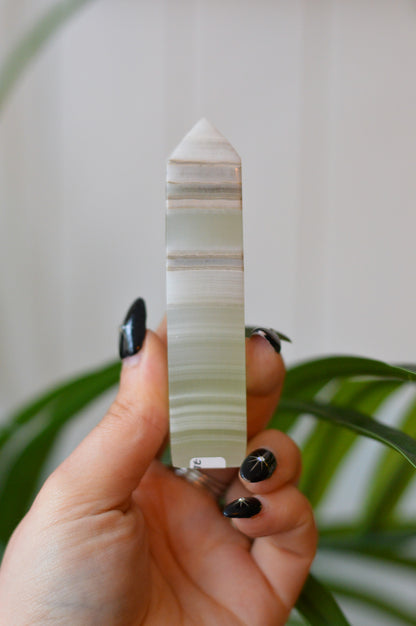 Green Calcite Tower