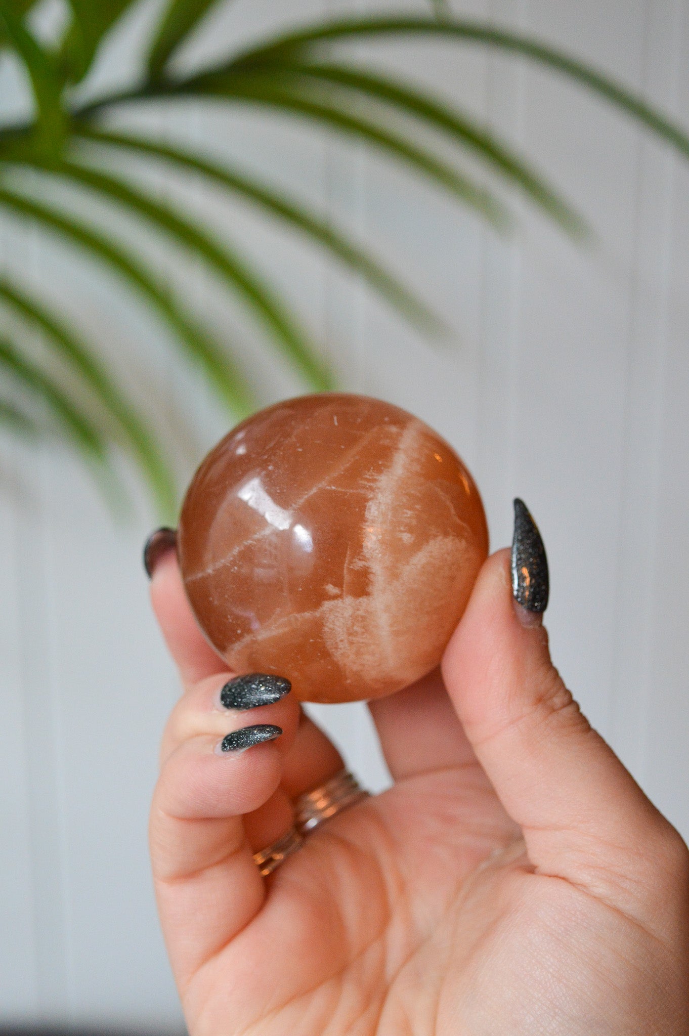Honey Calcite Sphere