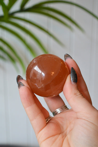 Honey Calcite Sphere