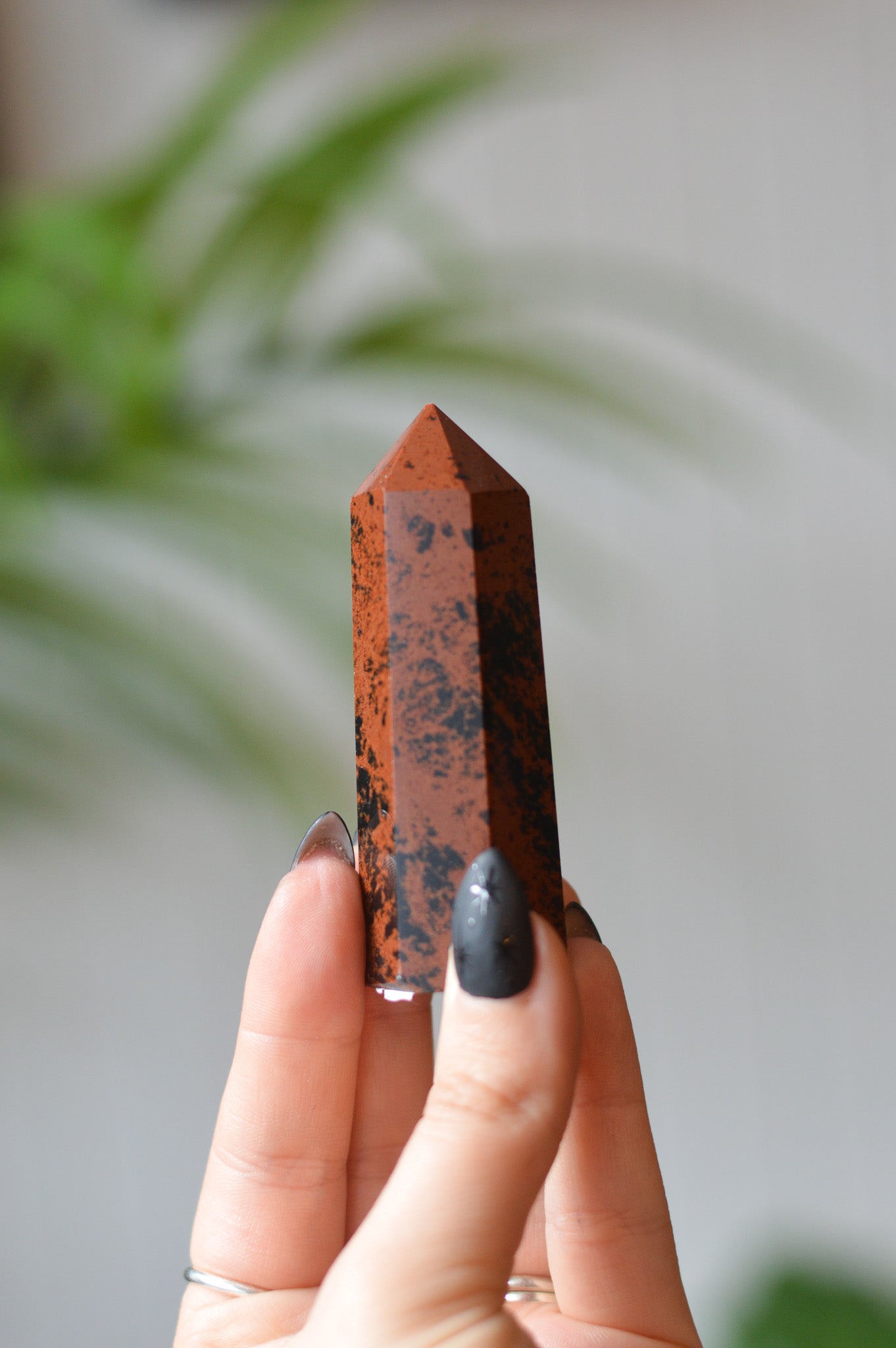 Mahogany Obsidian Point